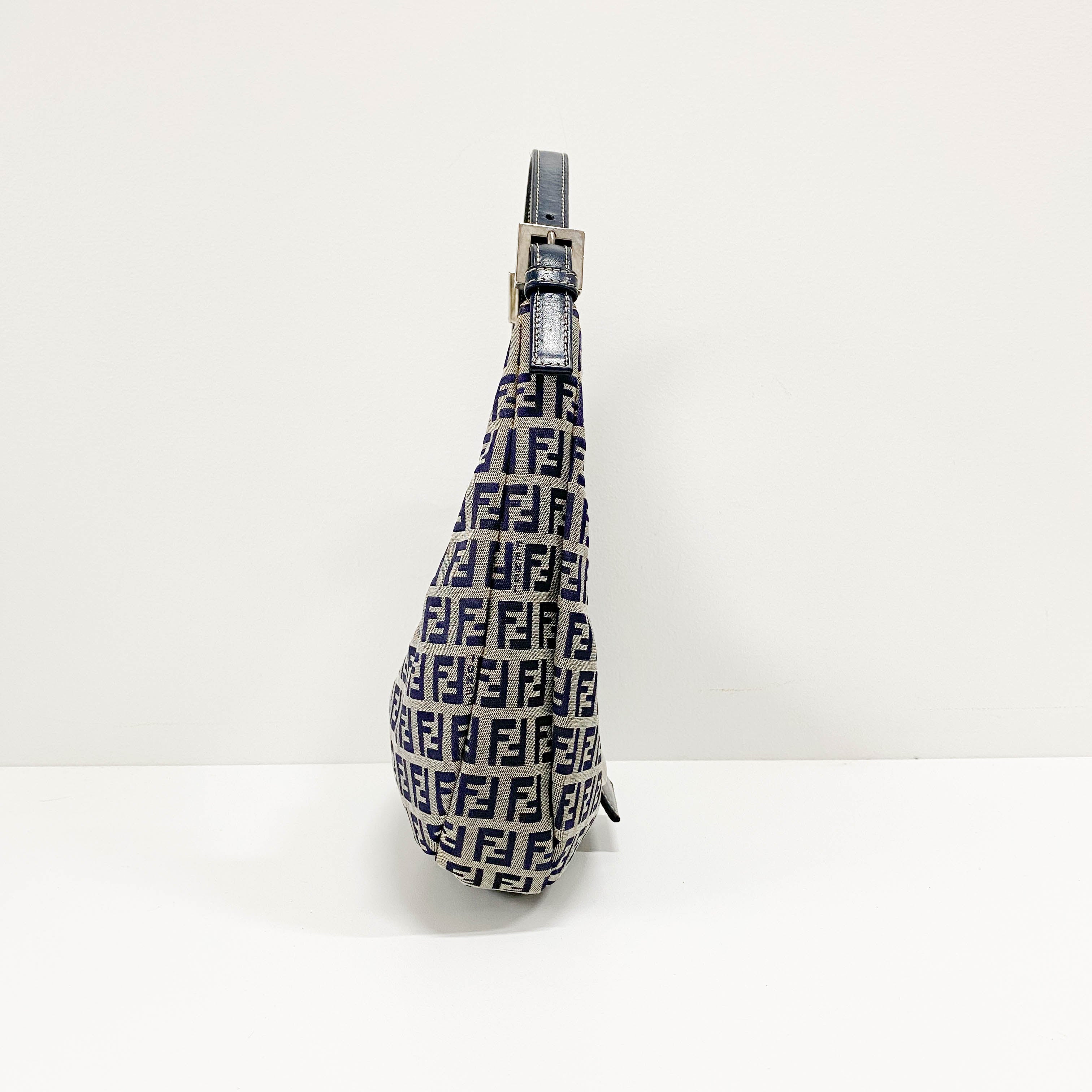 Zucca Mini Navy Hobo Shoulder Bag