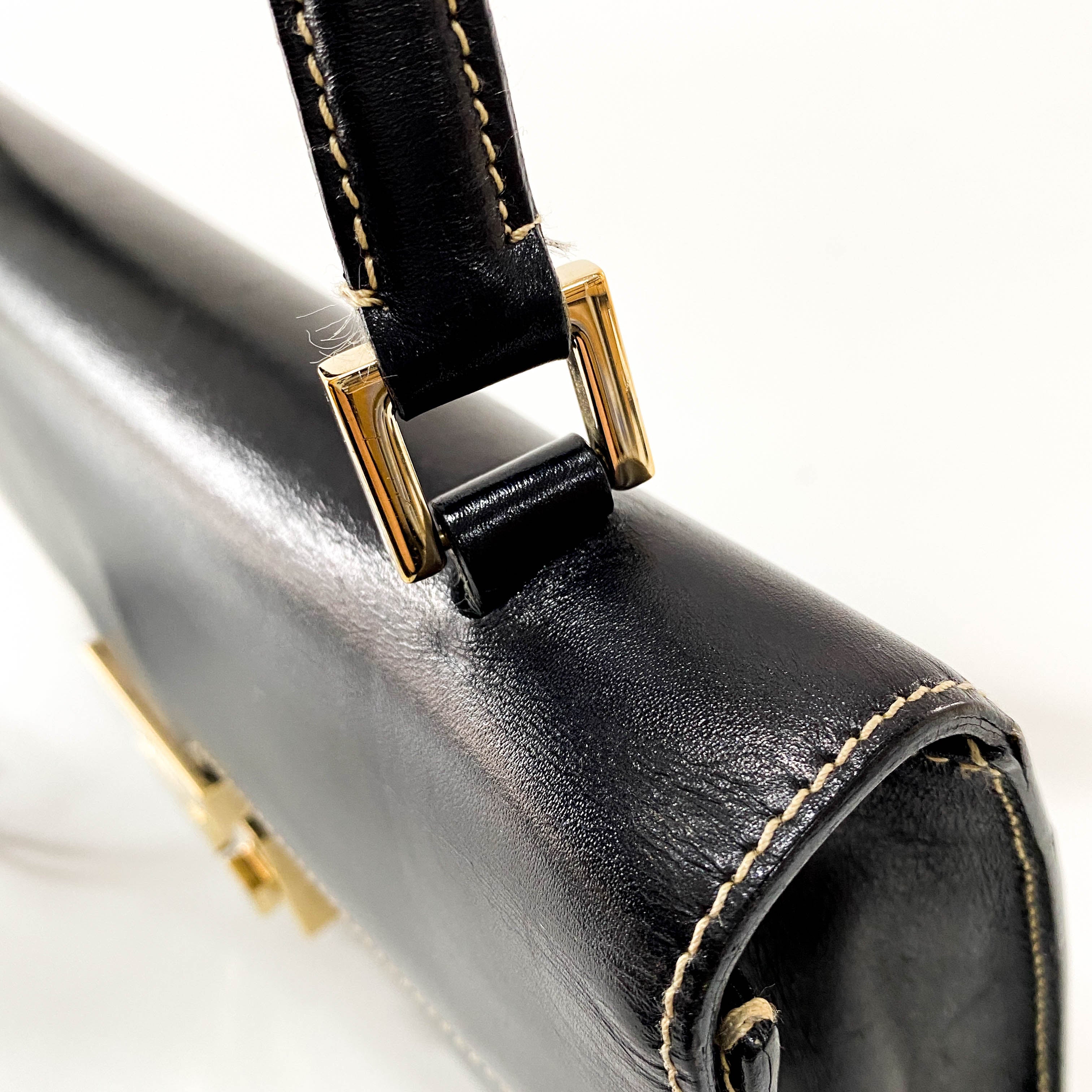 Leather Black Shoulder Bag