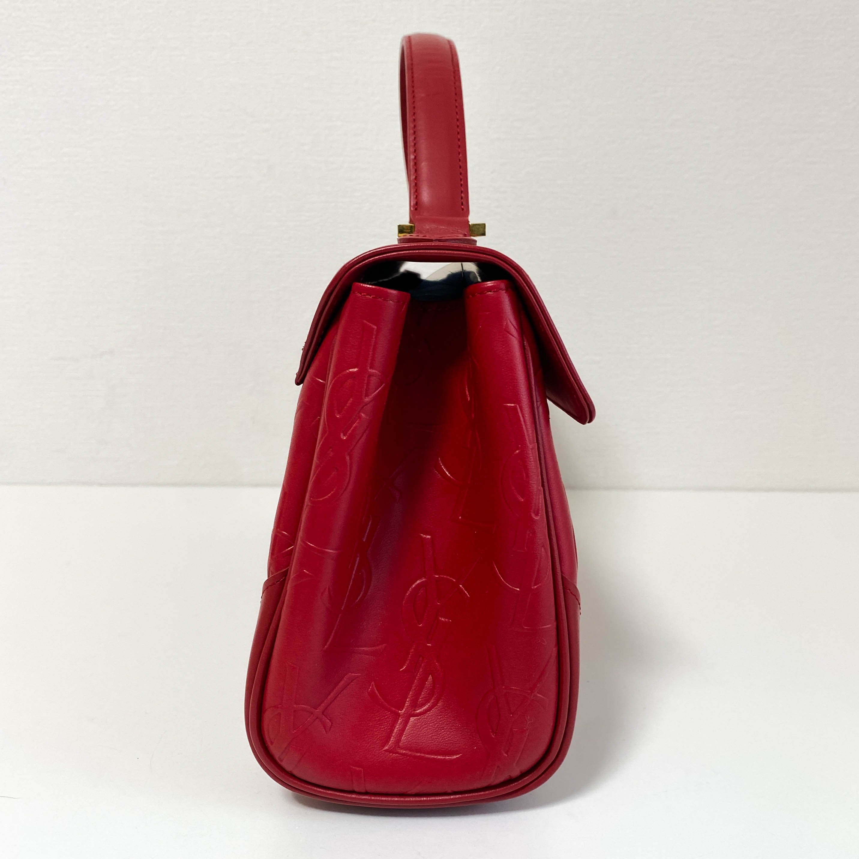 Vintage YSL Red Leather Handbag