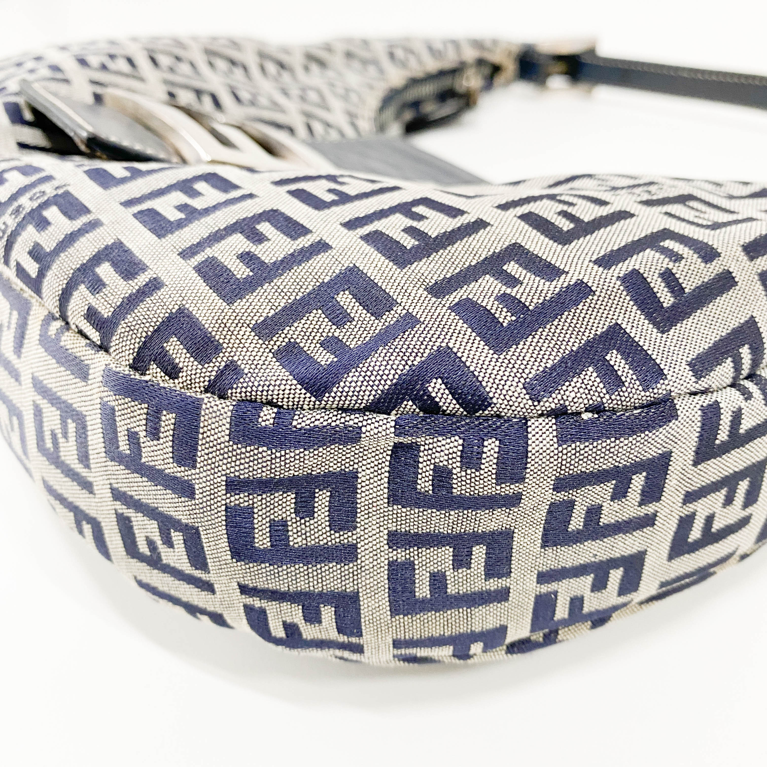 Zucca Mini Navy Hobo Shoulder Bag