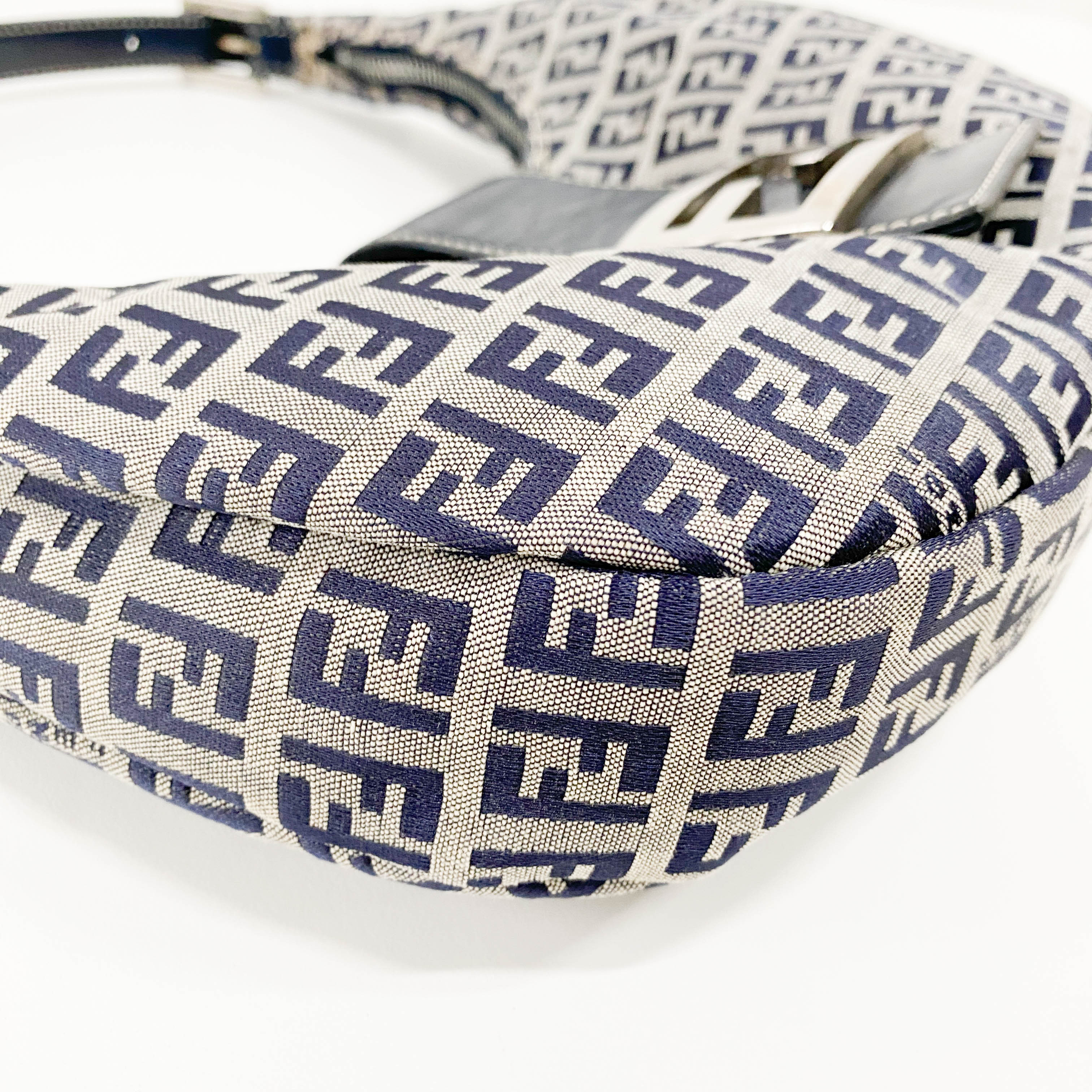 Zucca Mini Navy Hobo Shoulder Bag