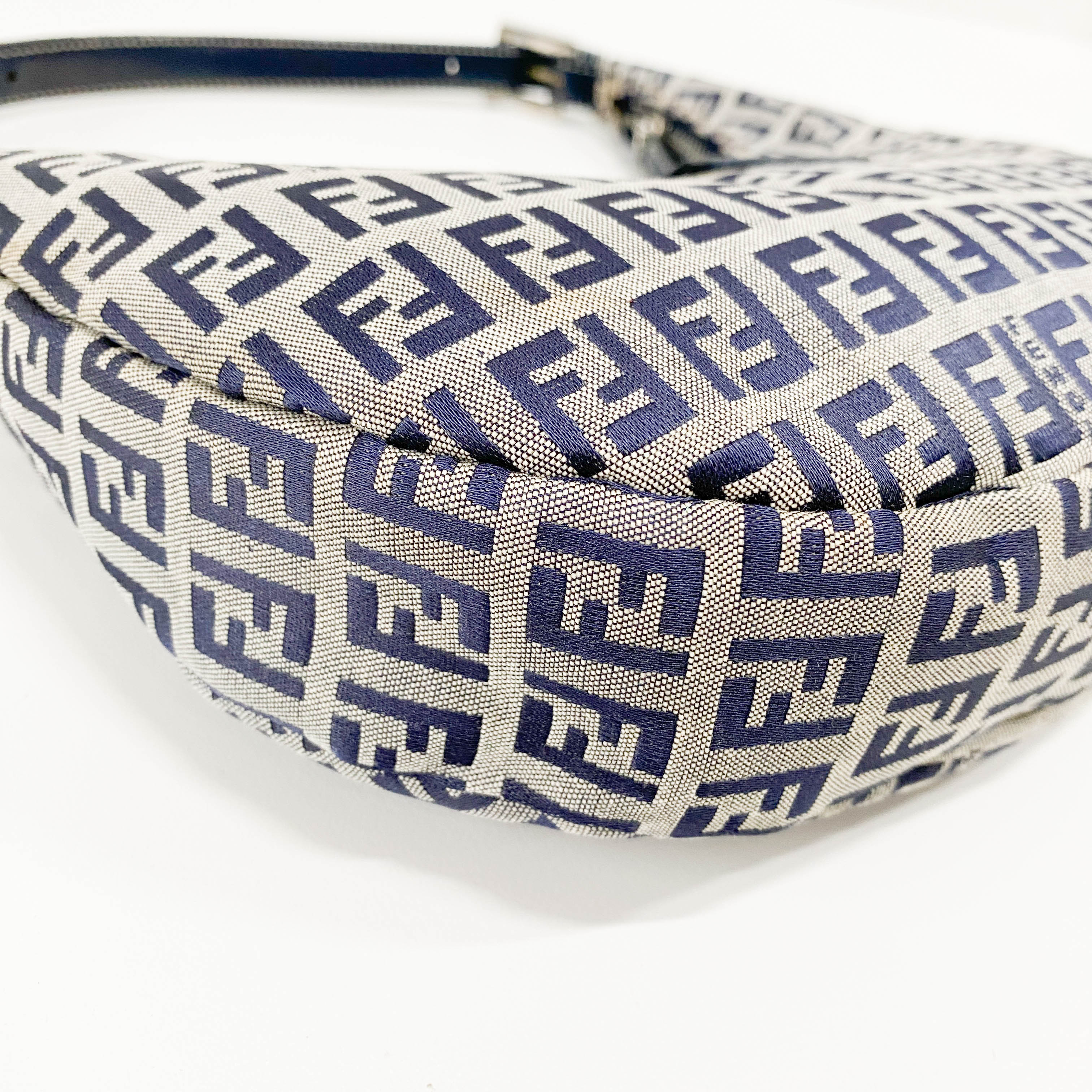 Zucca Mini Navy Hobo Shoulder Bag