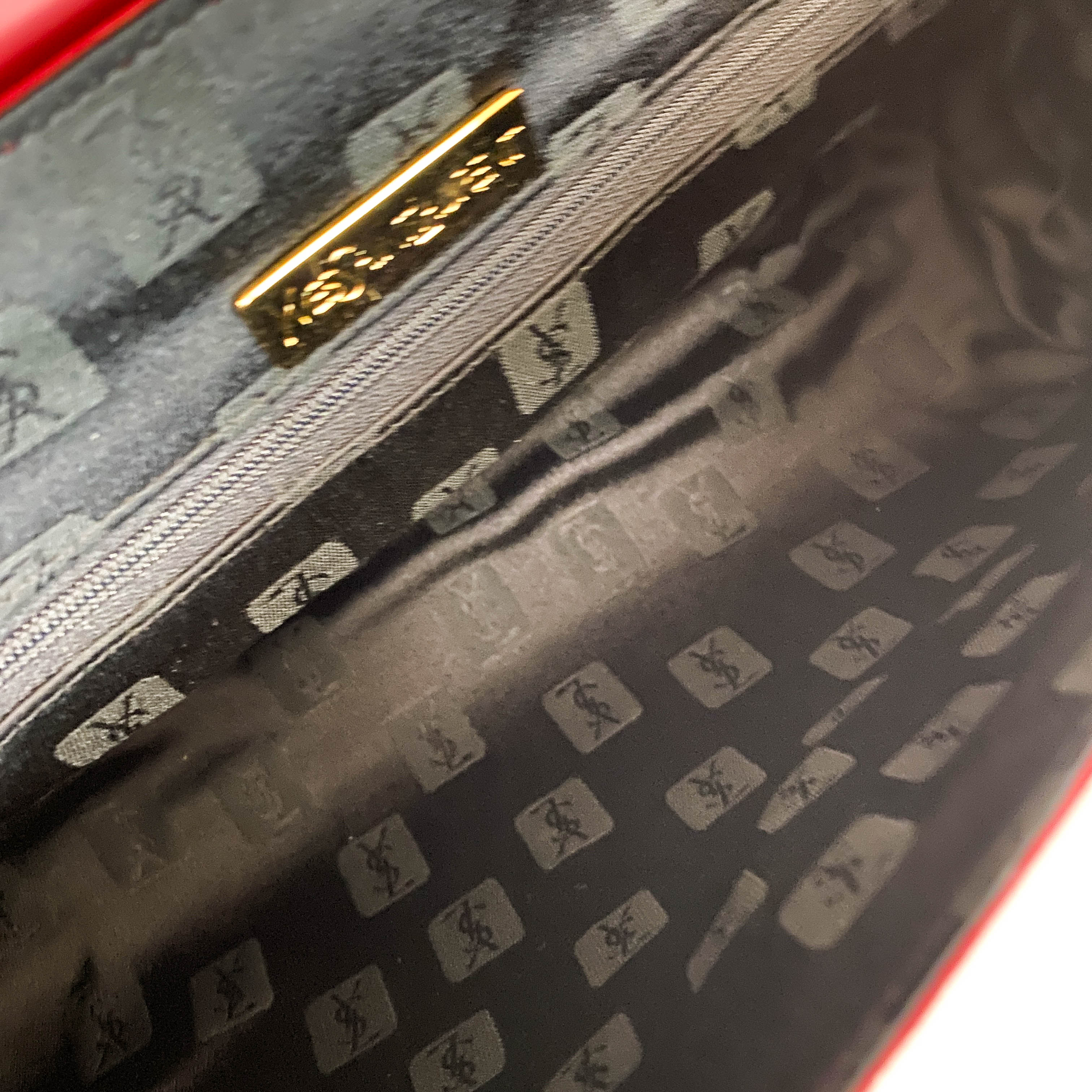 Vintage YSL Red Leather Handbag