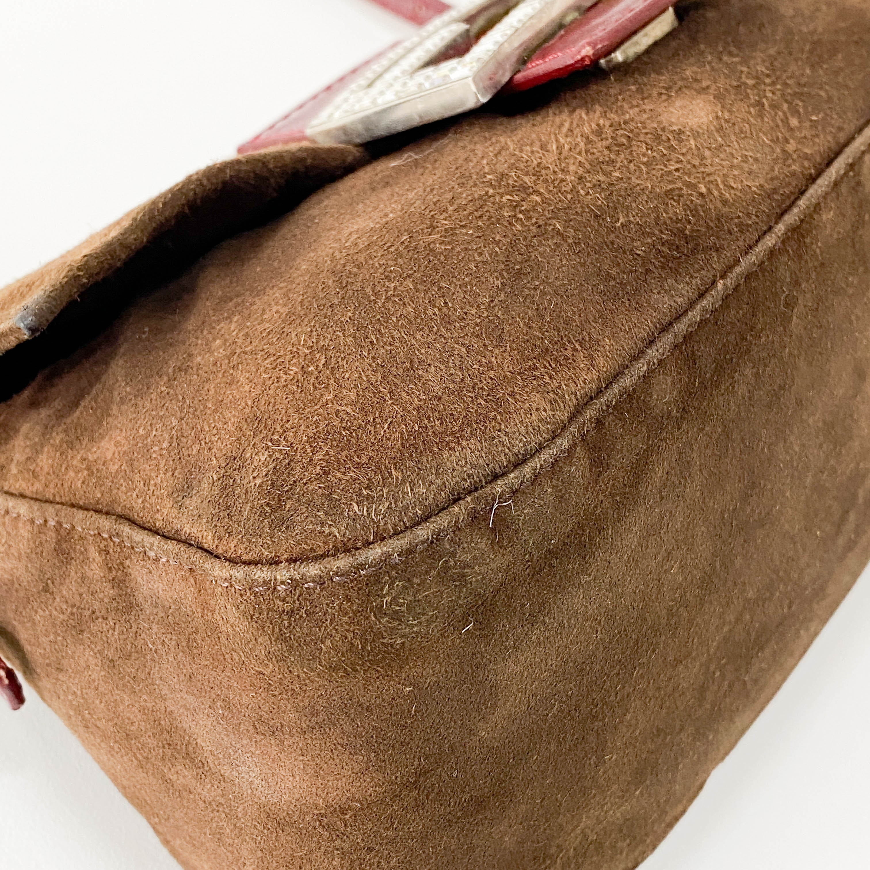 Mini Mamma Baguette Embroidered Shoulder Bag