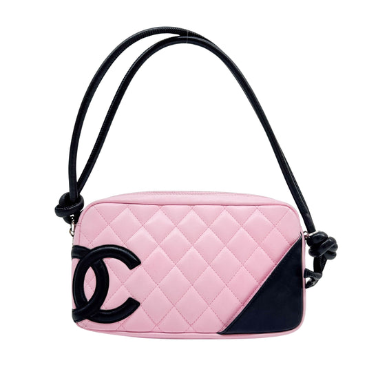 Cambon Pink Leather Shoulder Bag