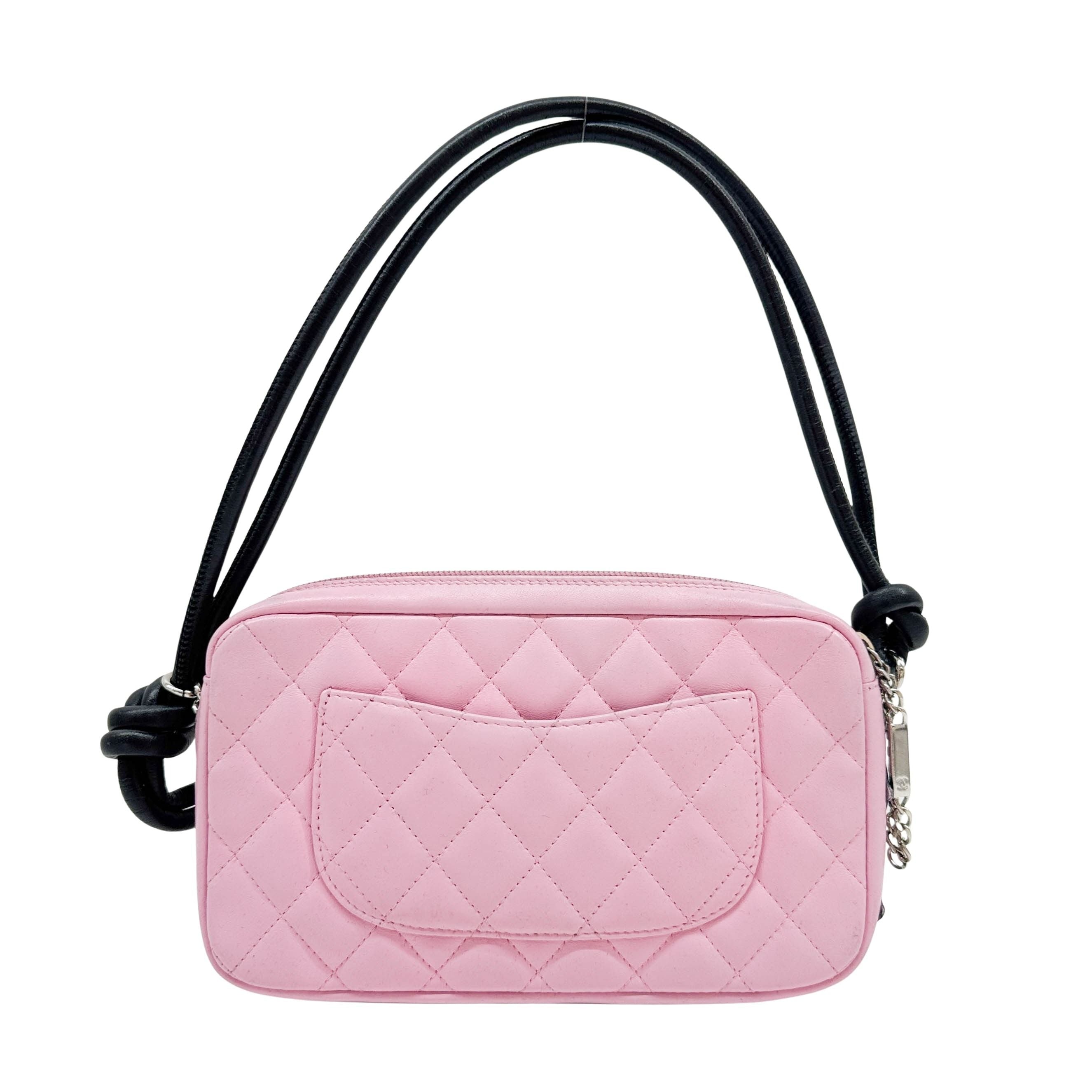 Cambon Pink Leather Shoulder Bag