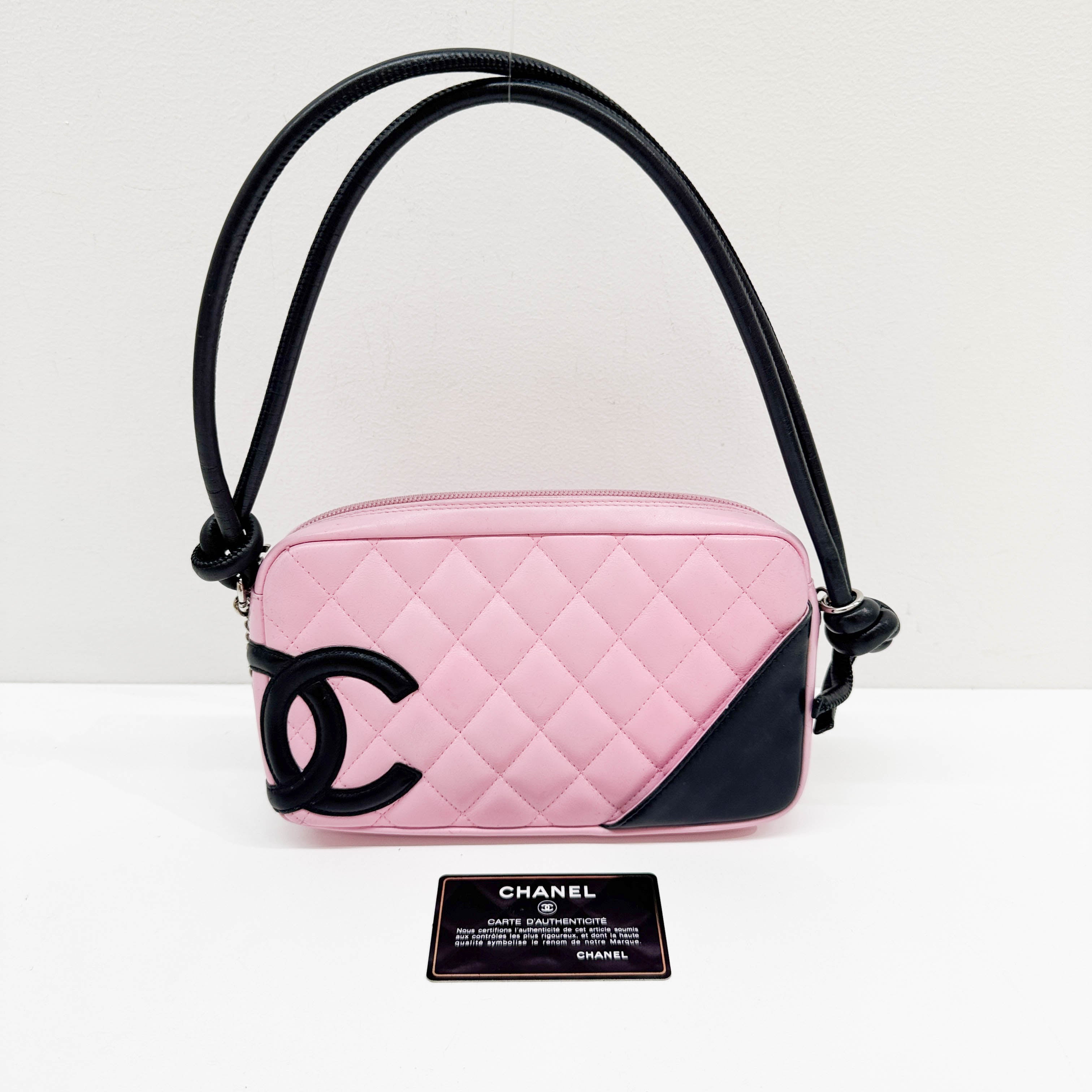 Cambon Pink Leather Shoulder Bag