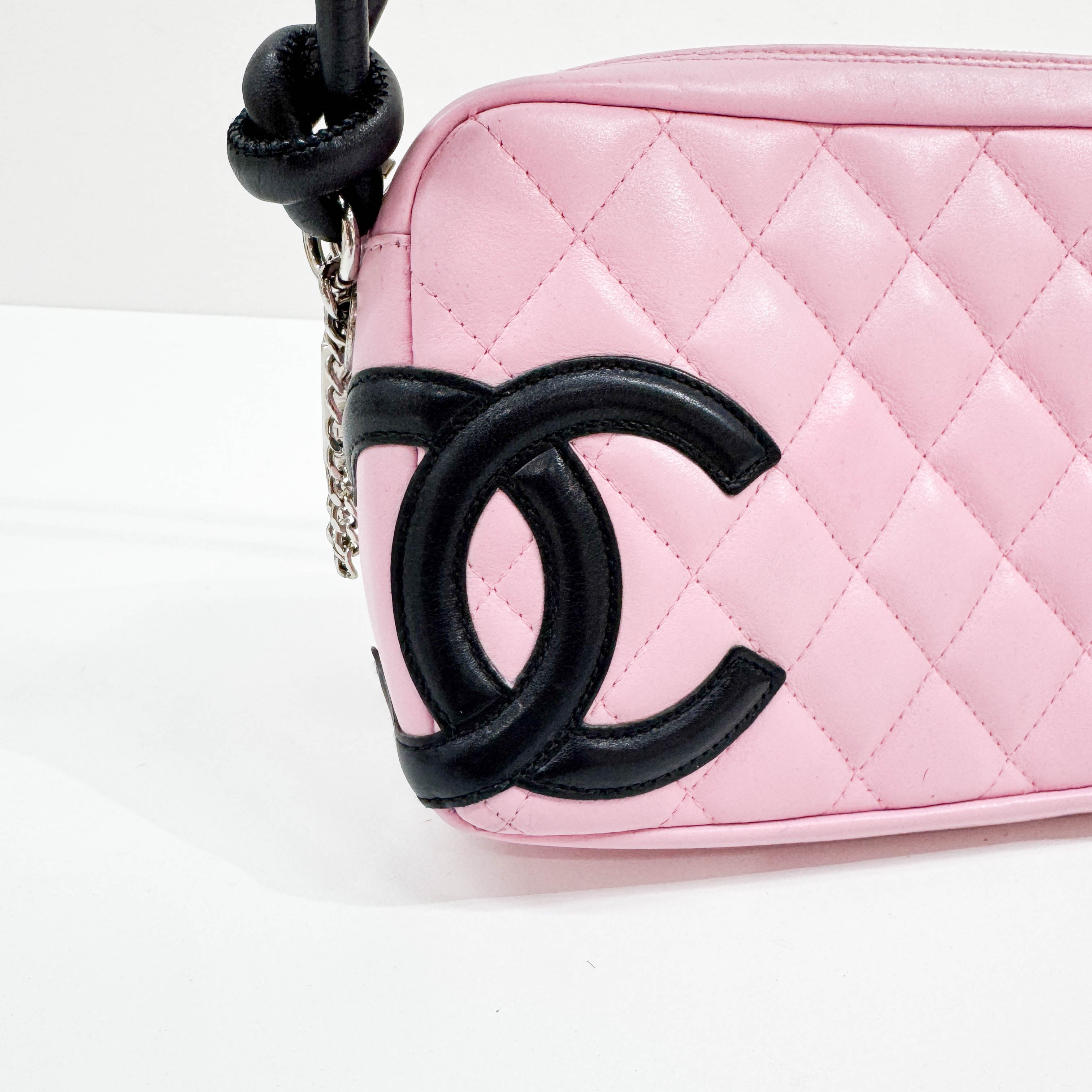 Cambon Pink Leather Shoulder Bag