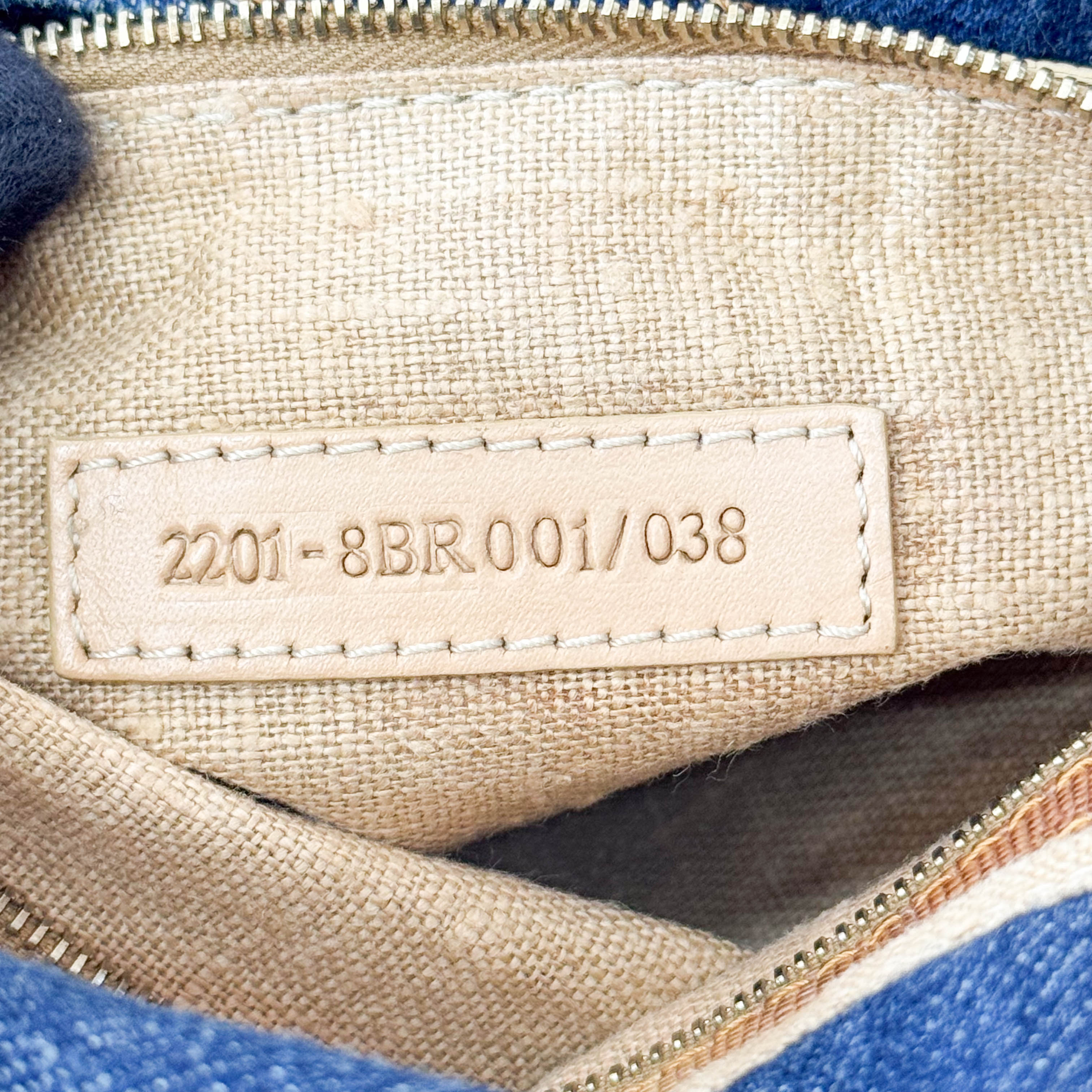 Mamma Baguette Blue Denim Shoulder Bag