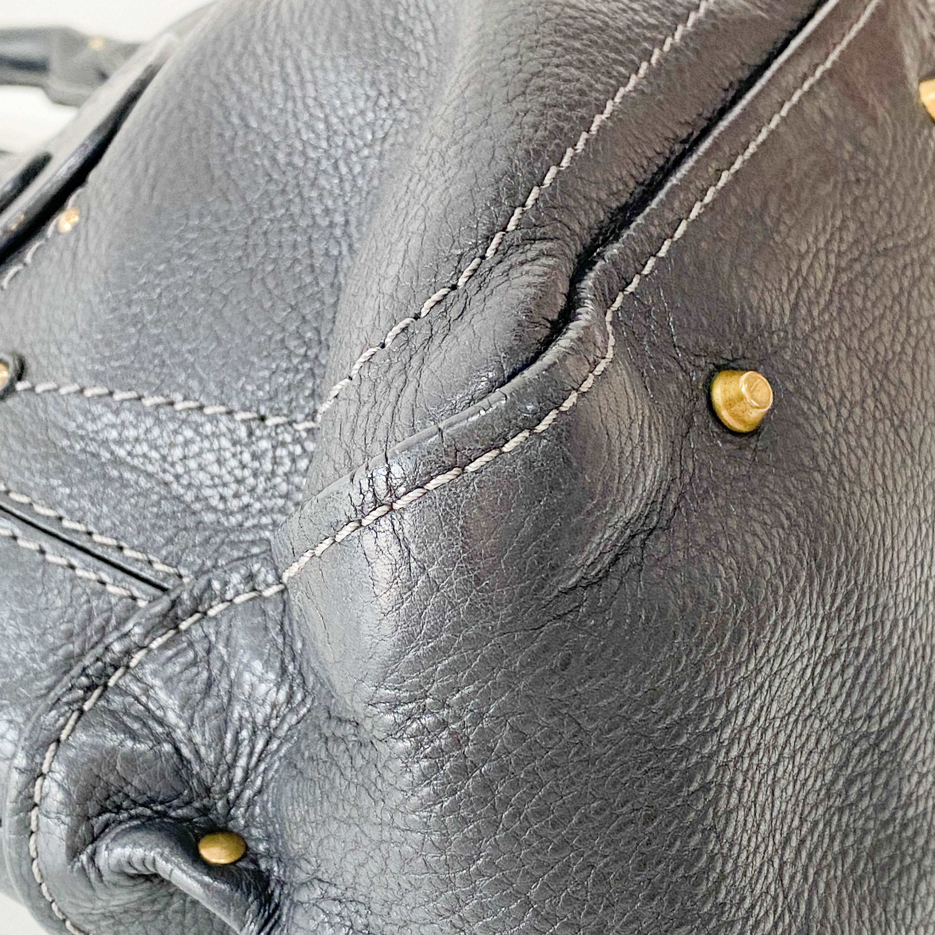 Paddington Black Leather Shoulder Bag