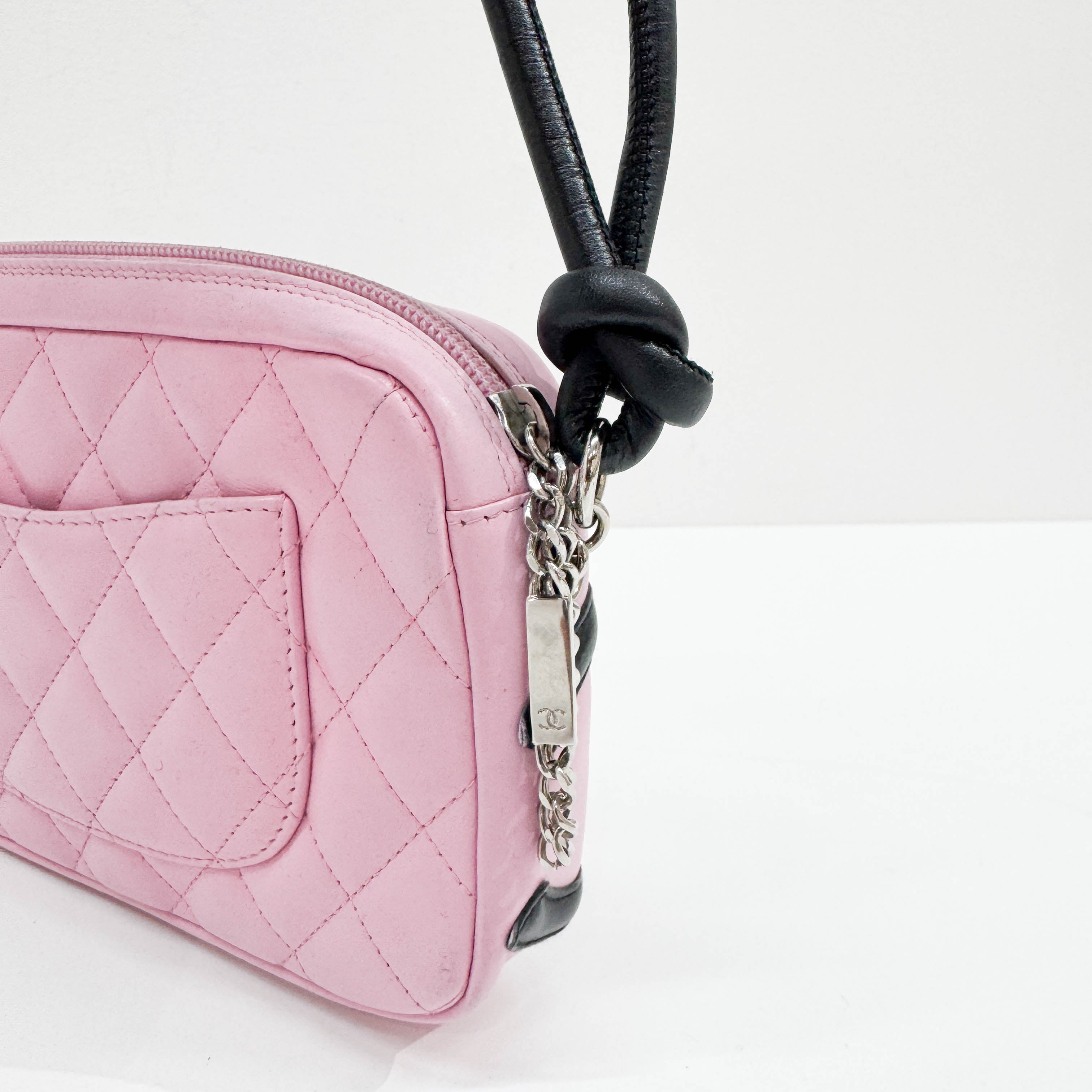 Cambon Pink Leather Shoulder Bag