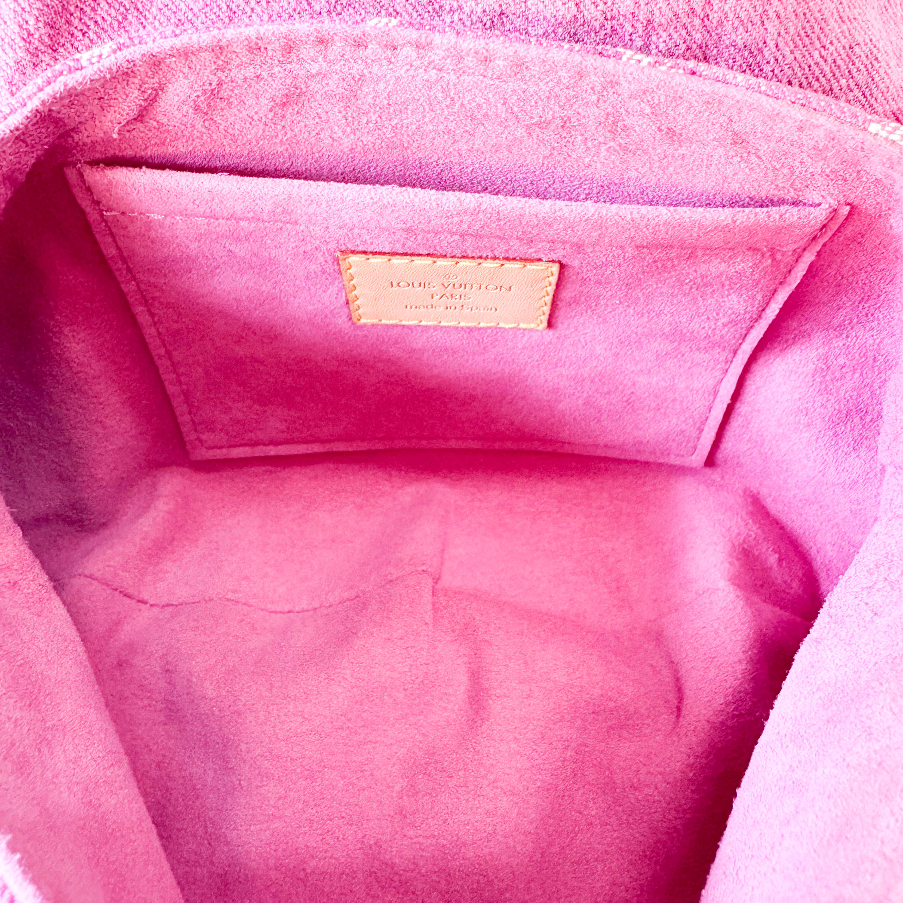 Mini Pleaty Pink Denim Shoulder Bag