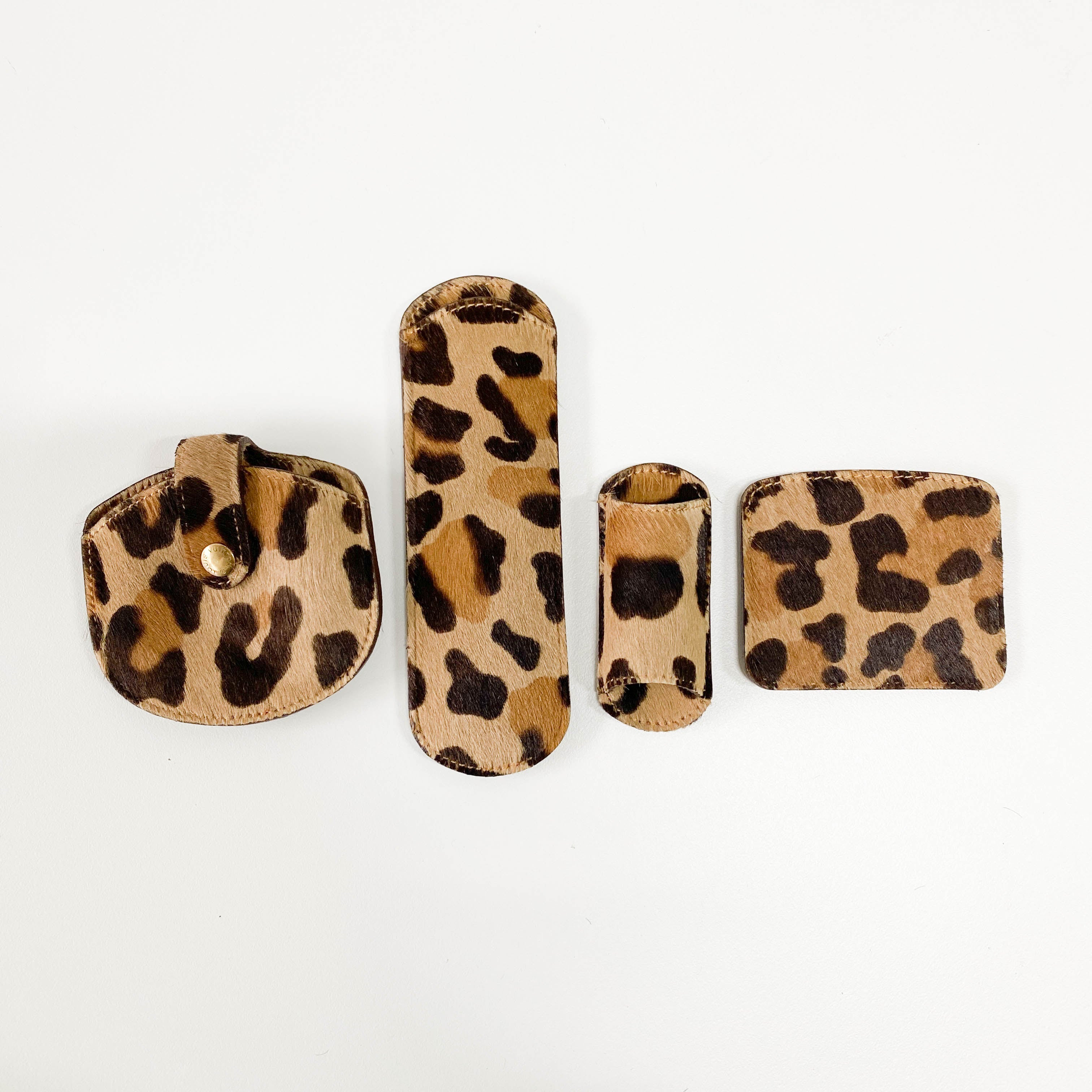 Azzedine Alaia Monogram Brown Leopard Leather Bag