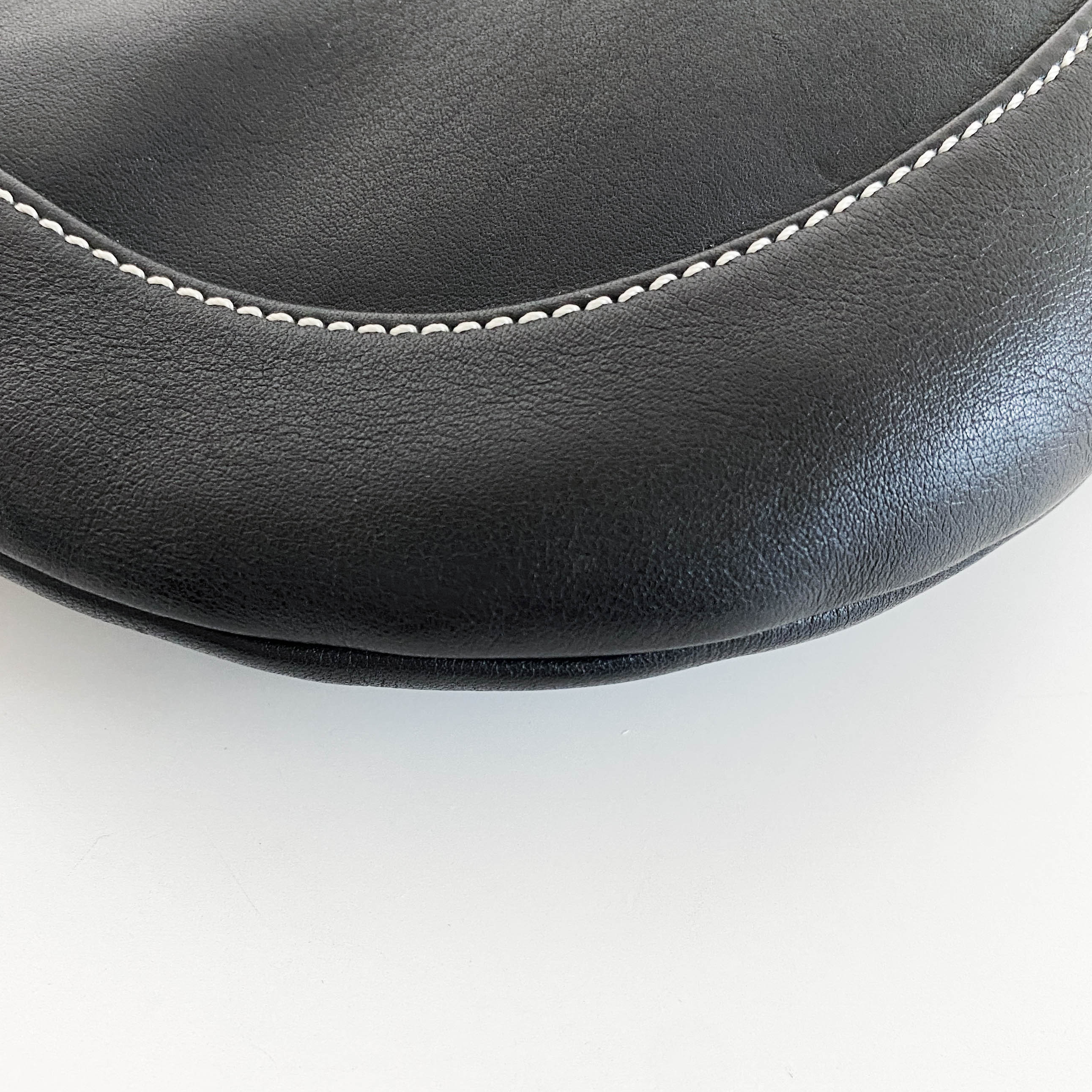 Archive Black Leather and Suede Hobo Shoulder Bag