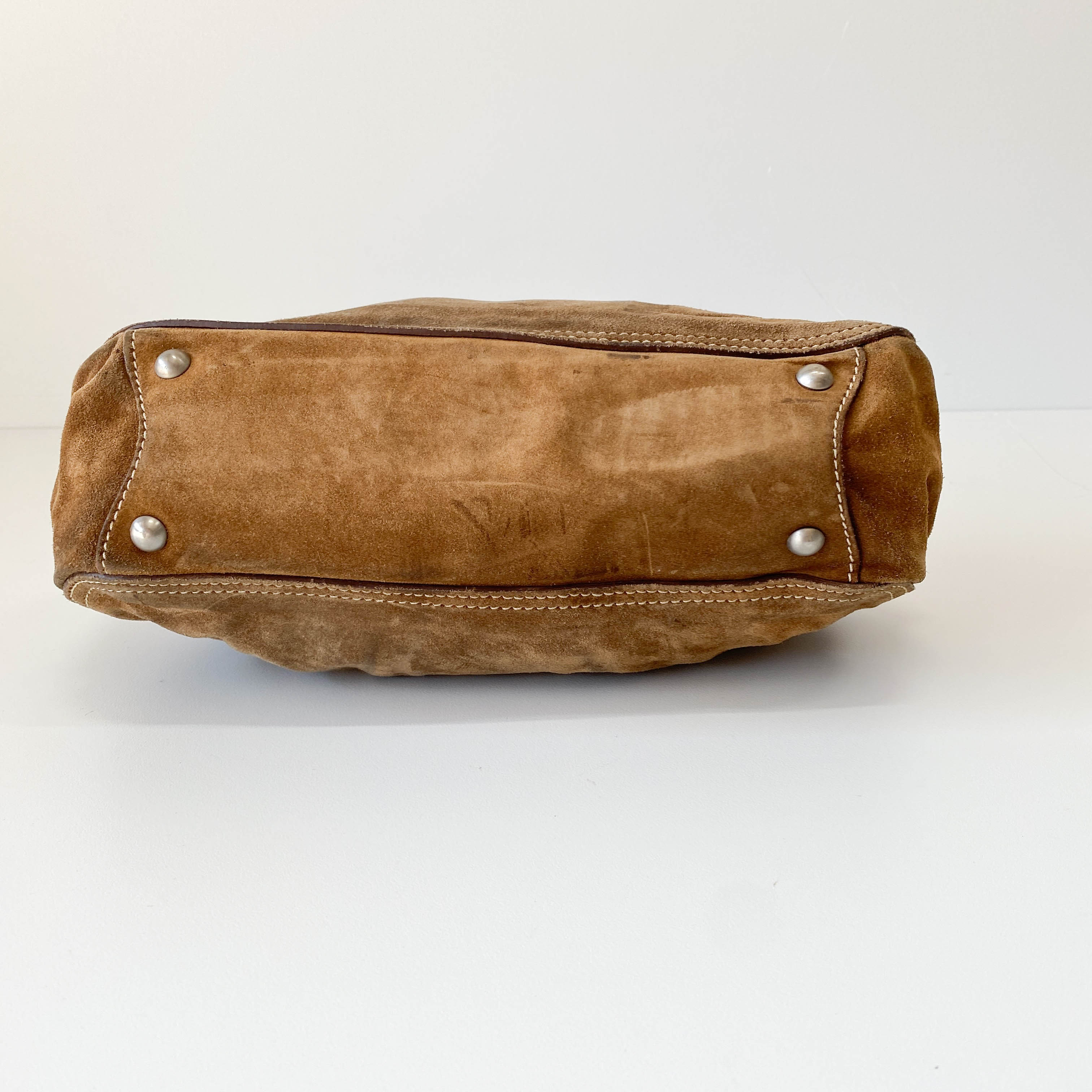 Archive Brown Suede Shoulder Bag
