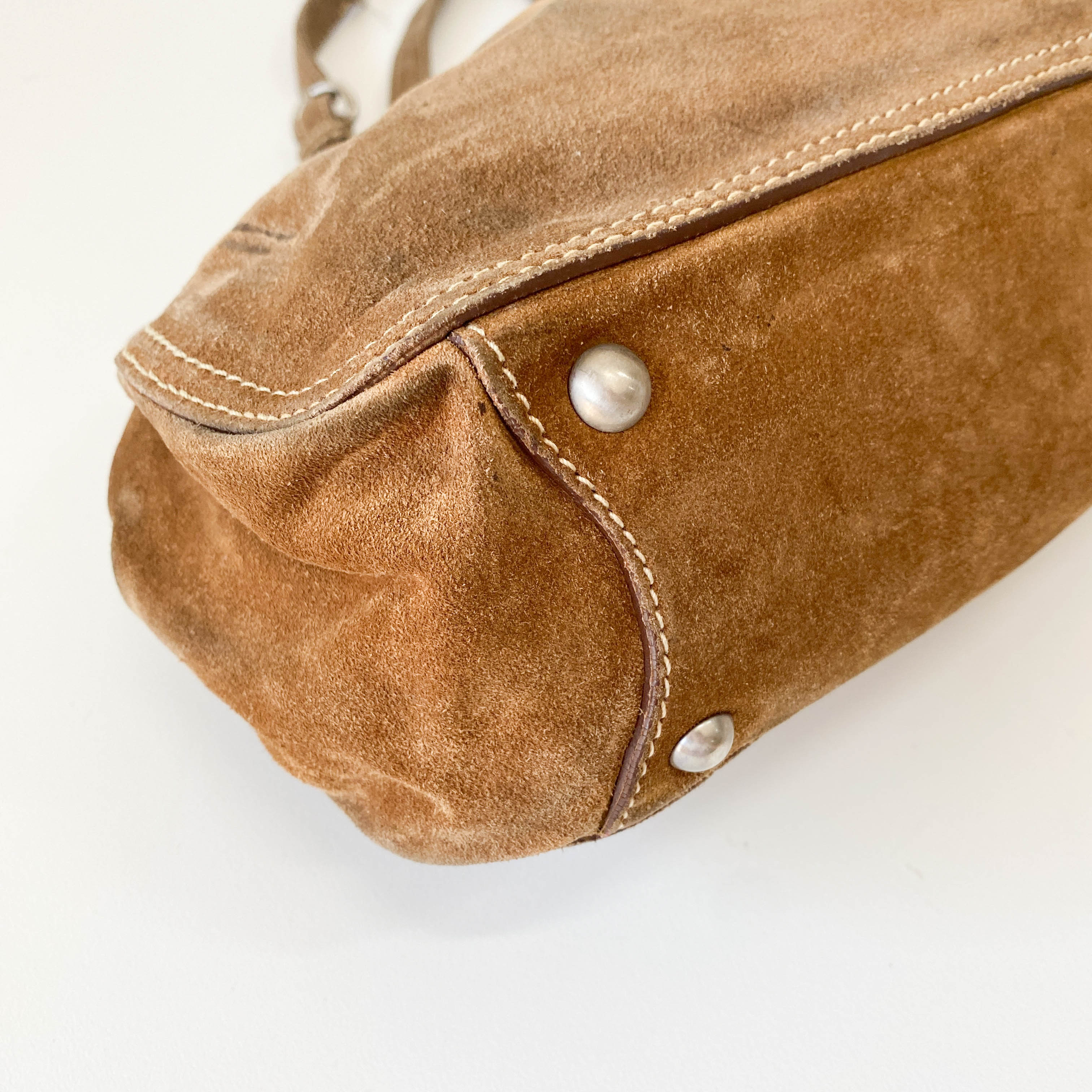 Archive Brown Suede Shoulder Bag