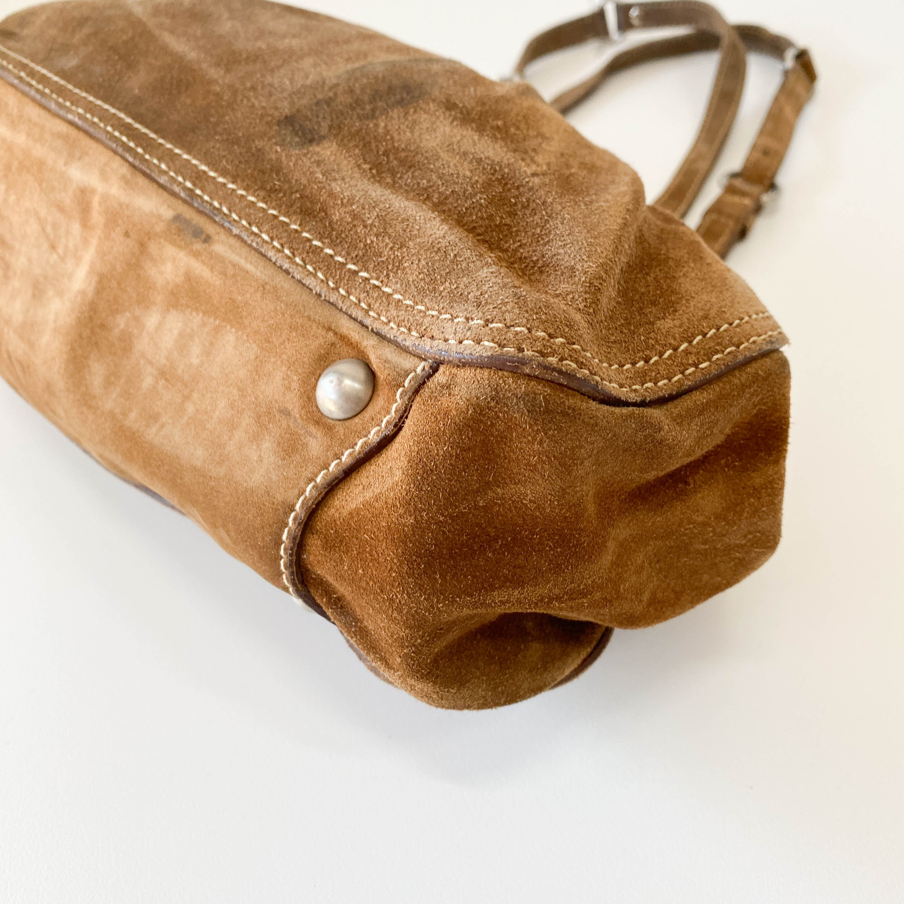 Archive Brown Suede Shoulder Bag