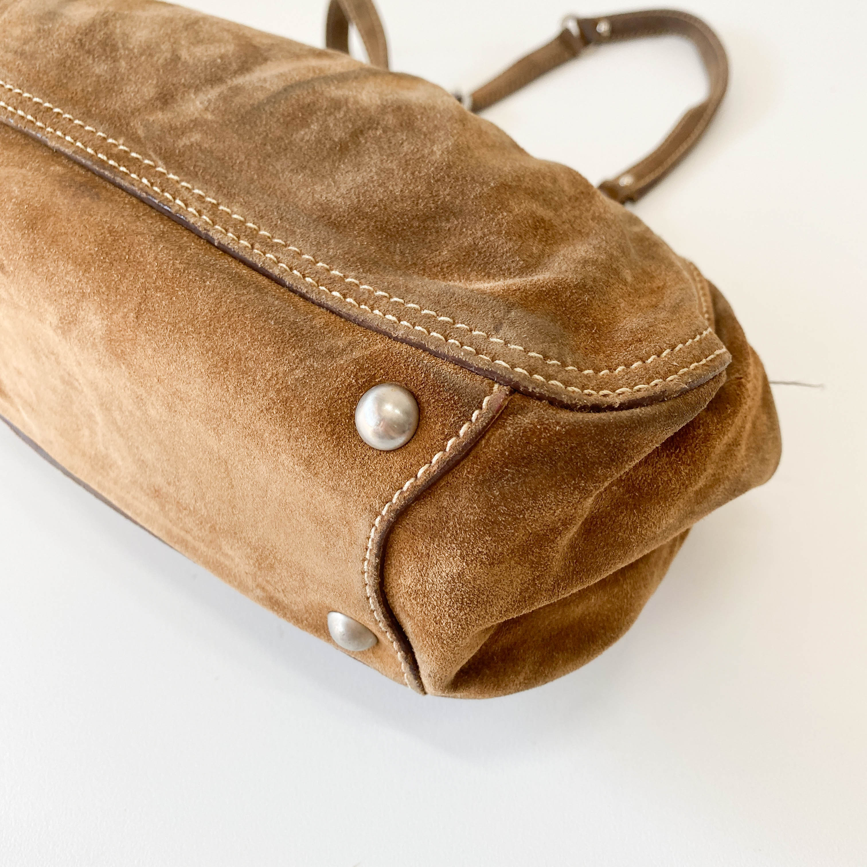 Archive Brown Suede Shoulder Bag