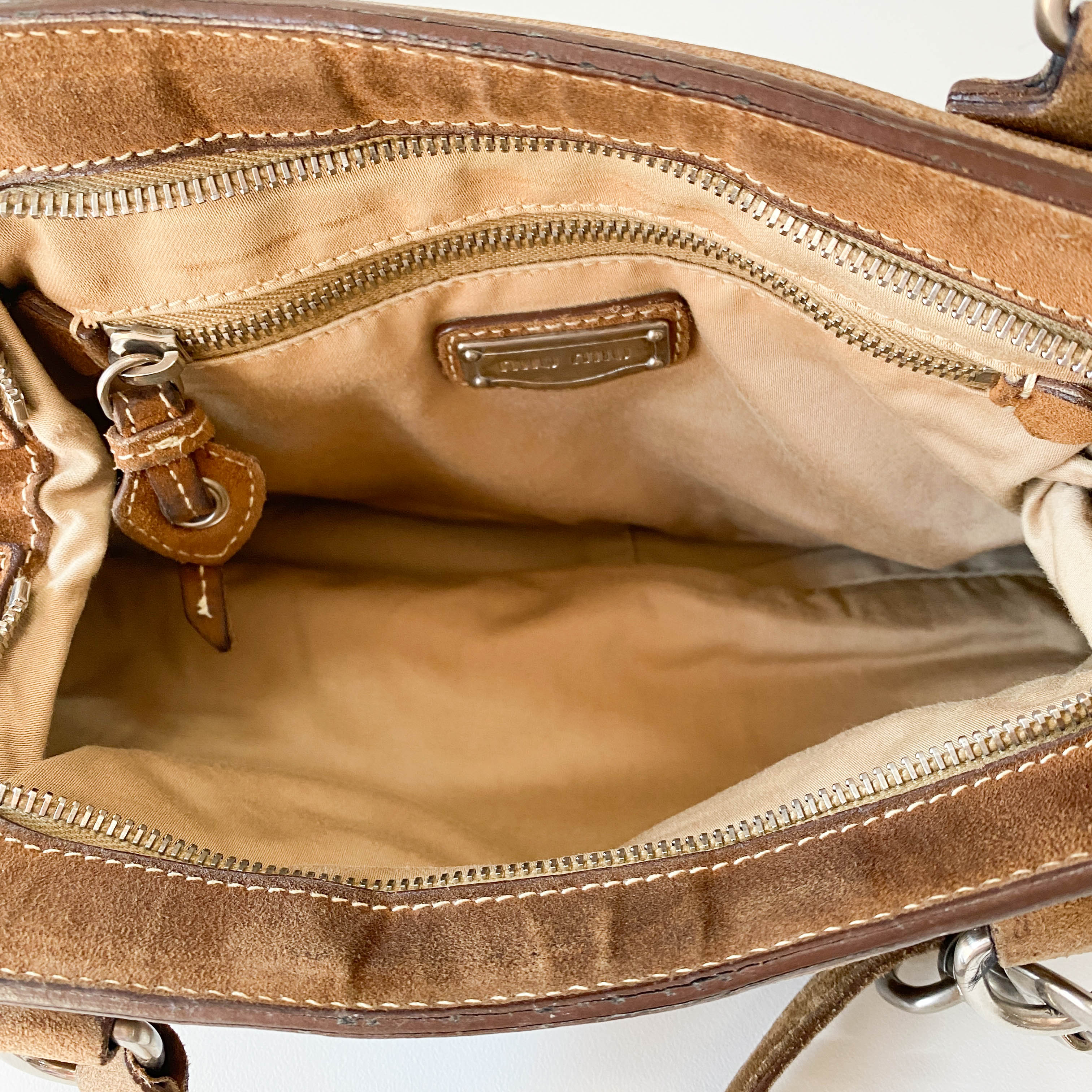 Archive Brown Suede Shoulder Bag