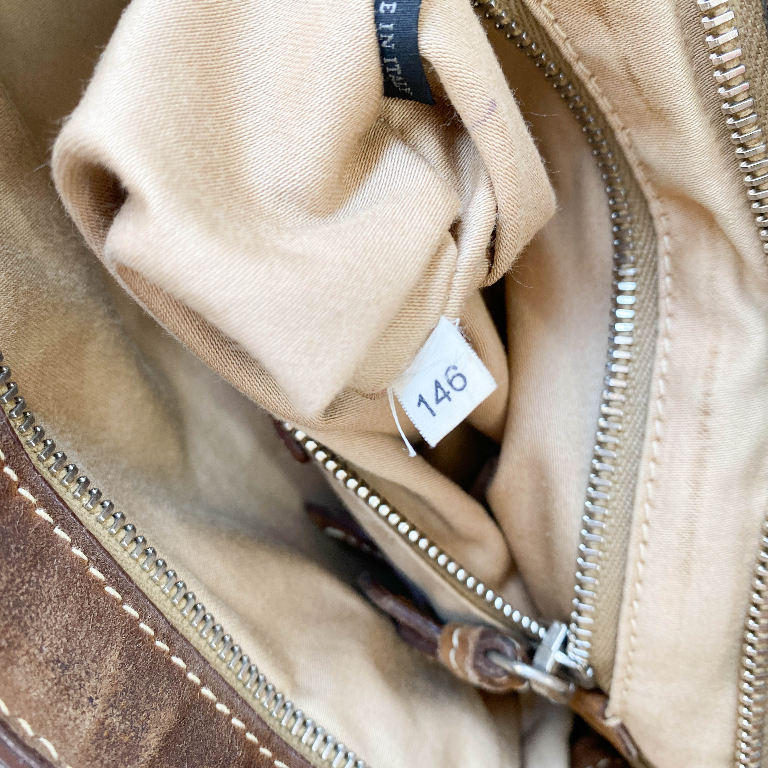 Archive Brown Suede Shoulder Bag