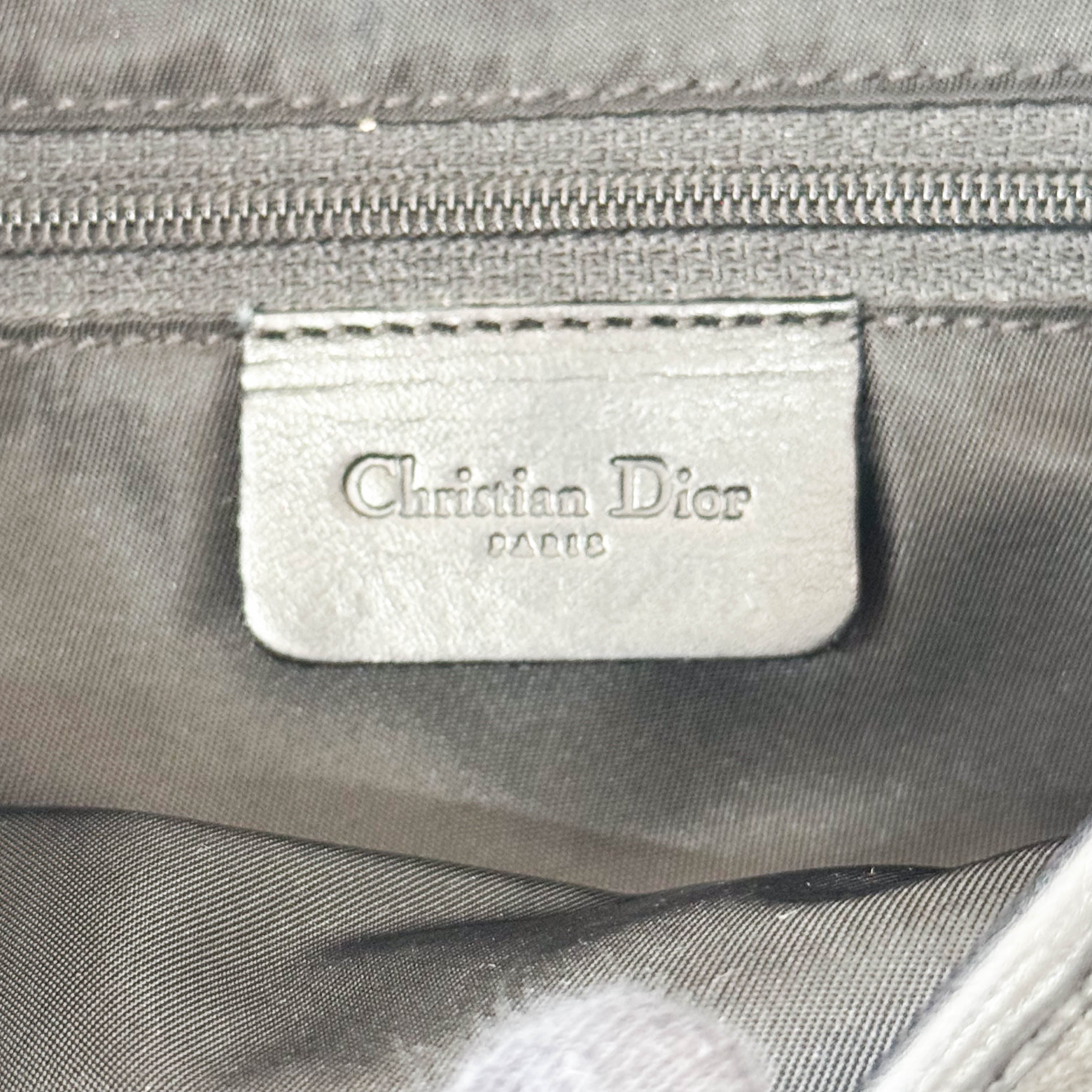 Double Saddle Ostrich Black Leather Shoulder Bag