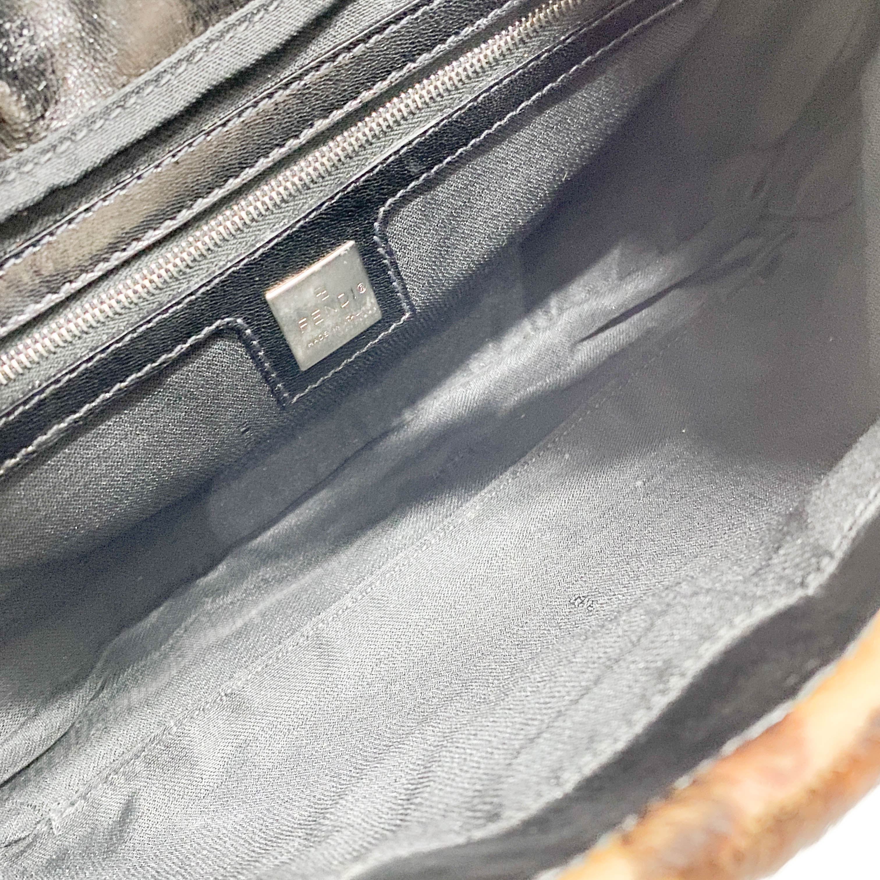 Leopard Print Pony Hair Shoulder Bag