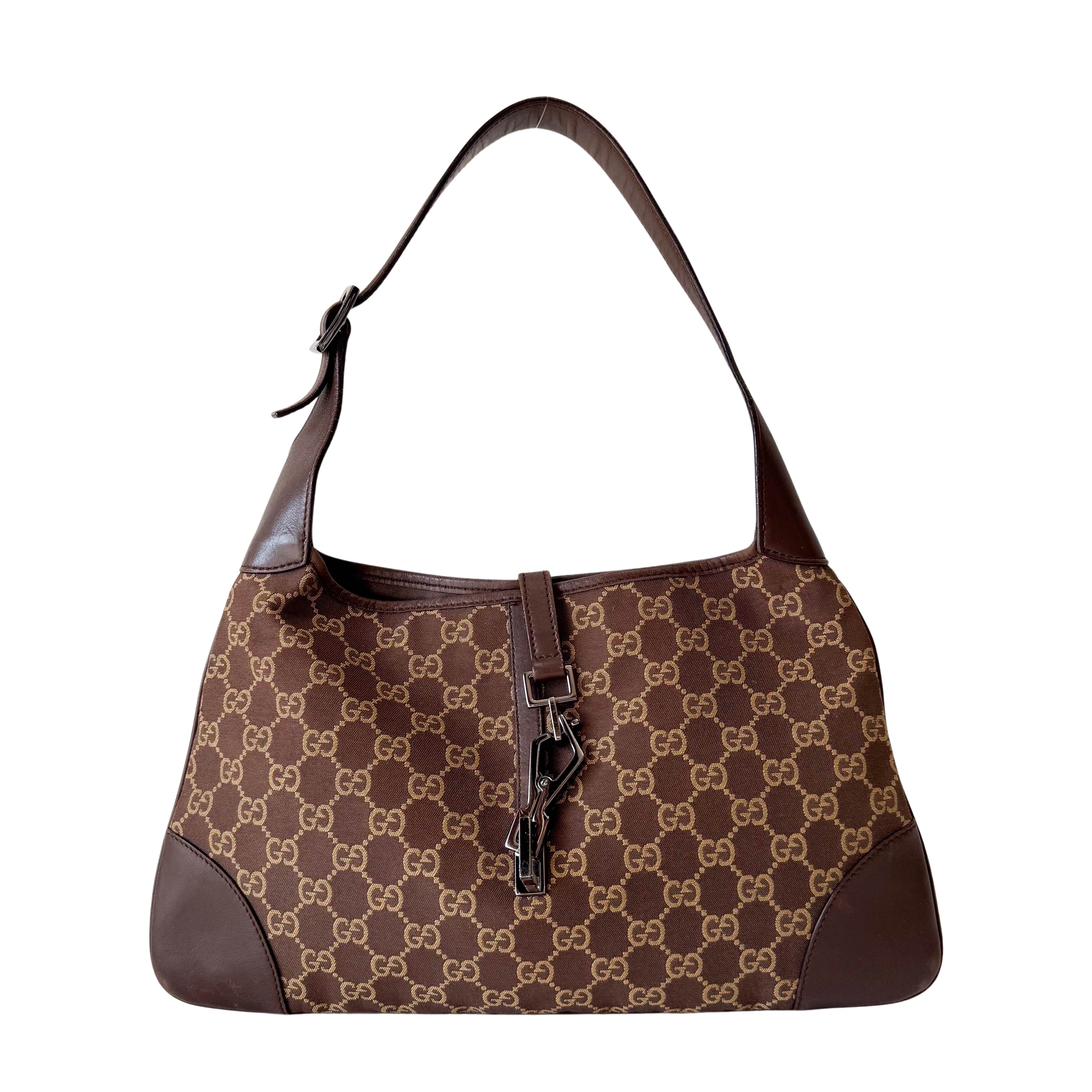 GG Canvas Brown Shoulder Bag
