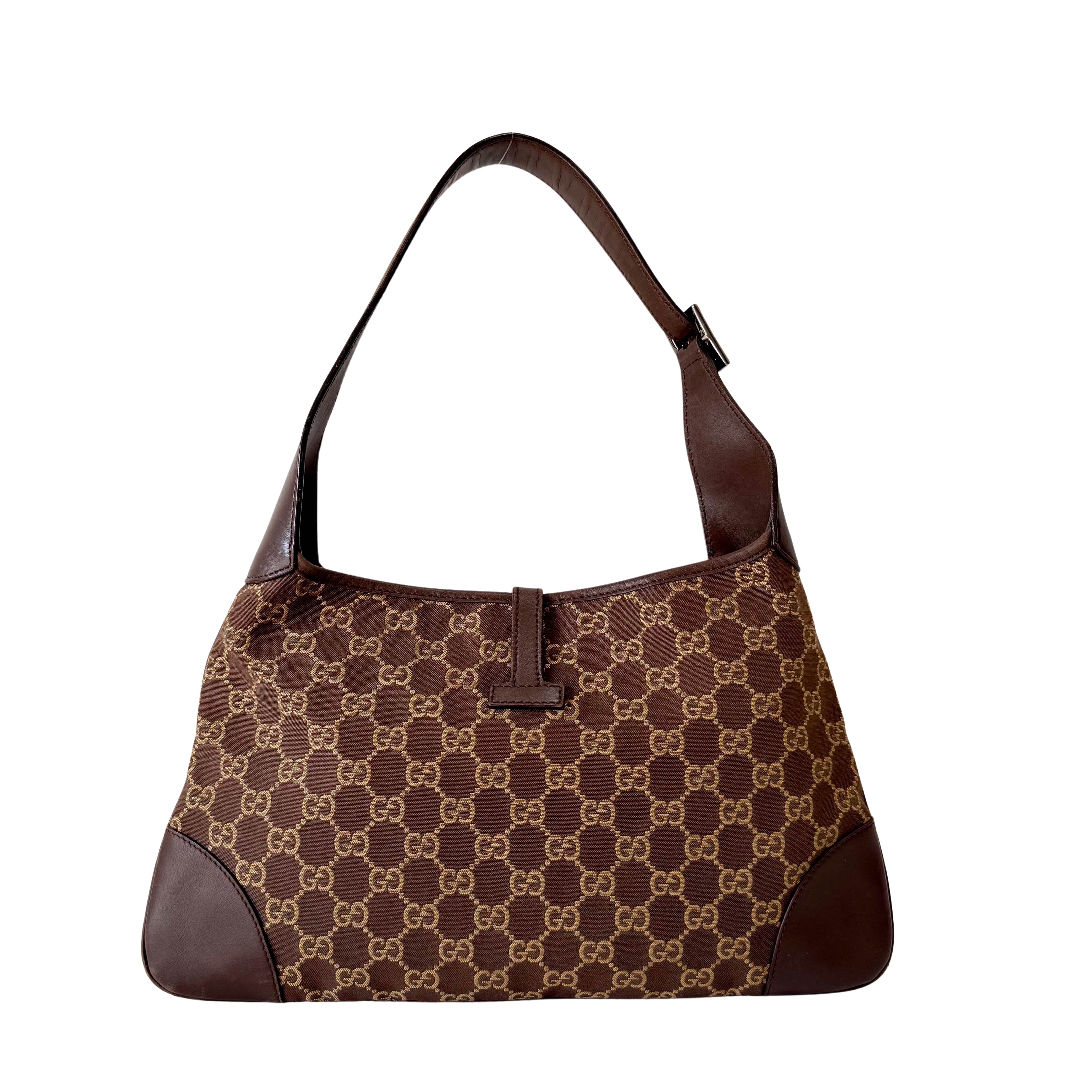 GG Canvas Brown Shoulder Bag