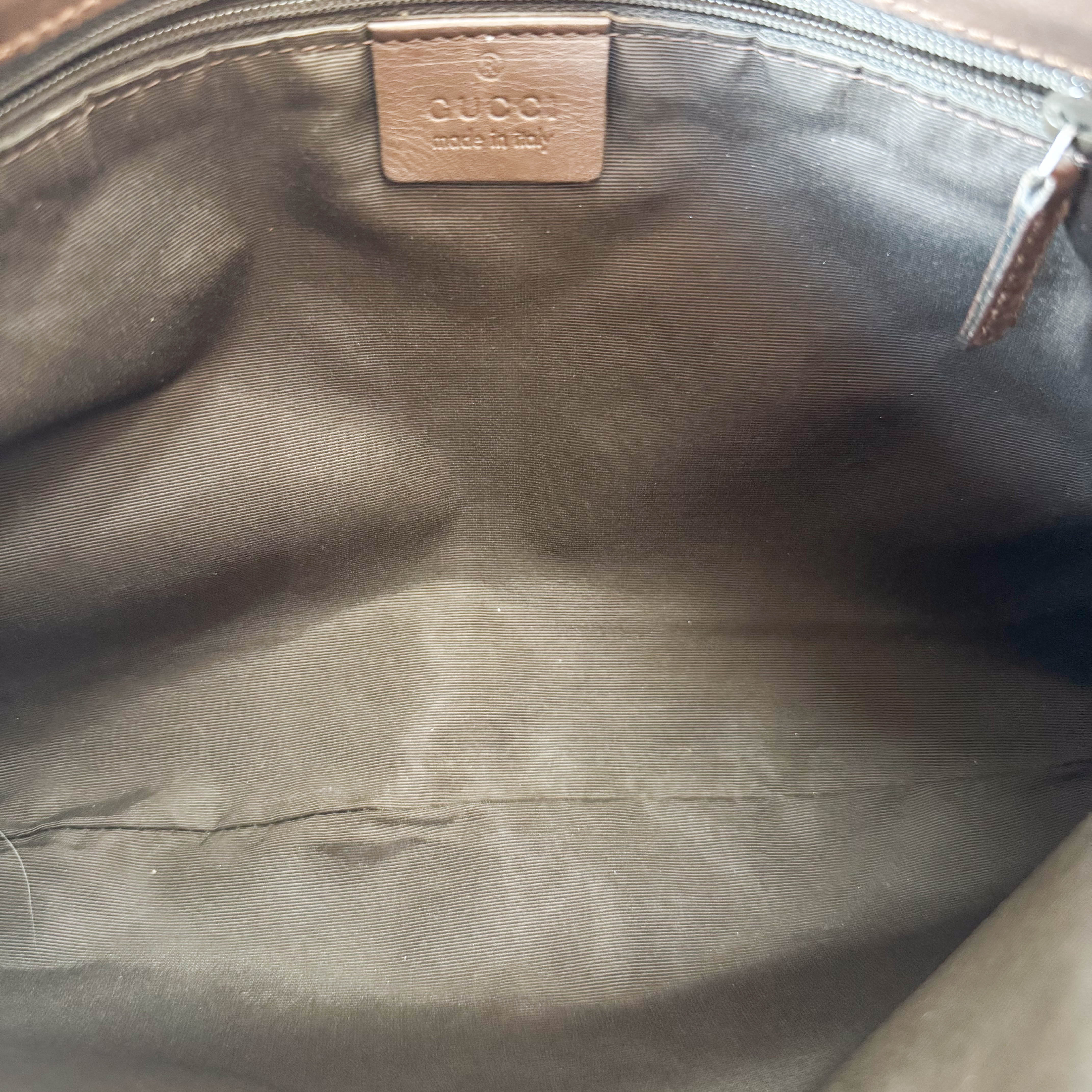 GG Canvas Brown Shoulder Bag