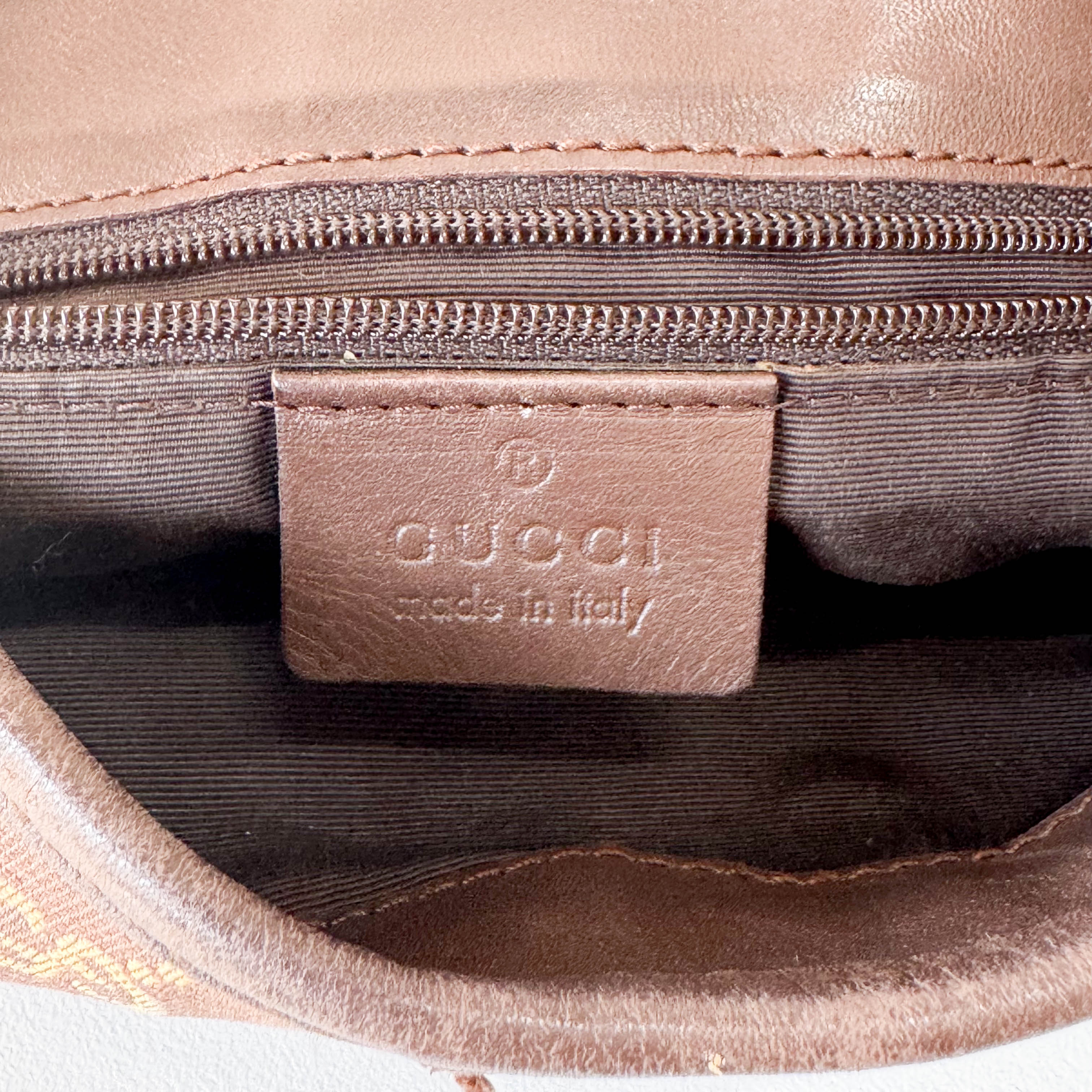 GG Canvas Brown Shoulder Bag