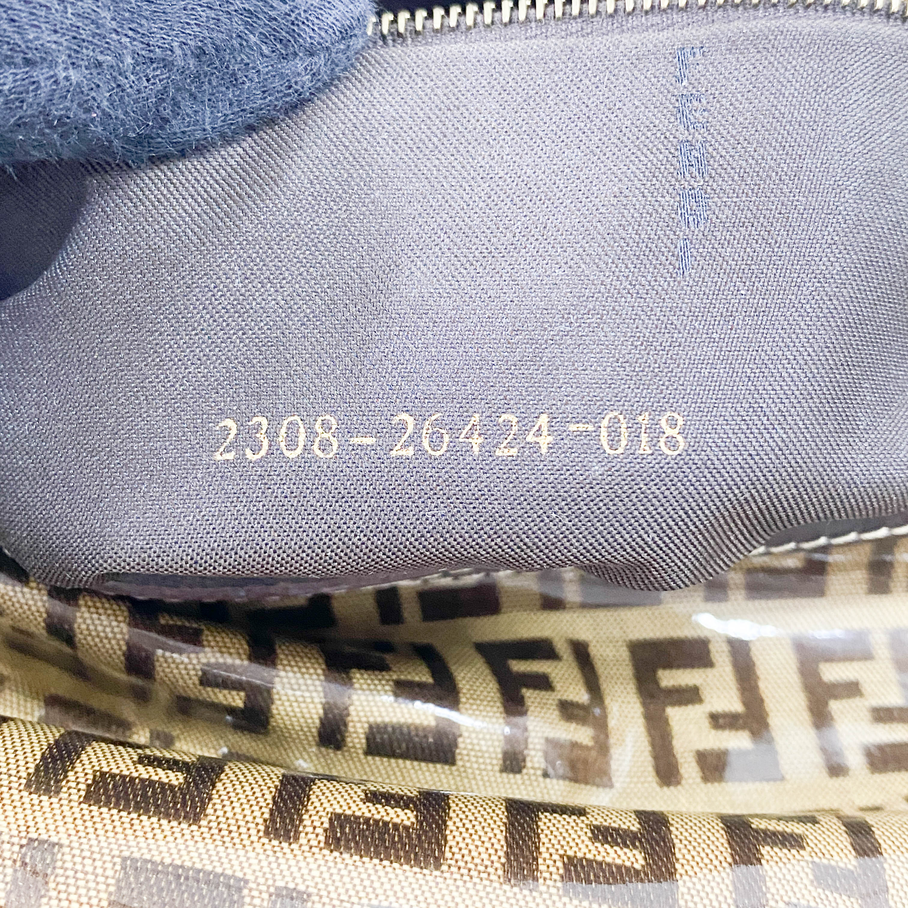 Zucchino Brown Coated Canvas Shoulder Bag