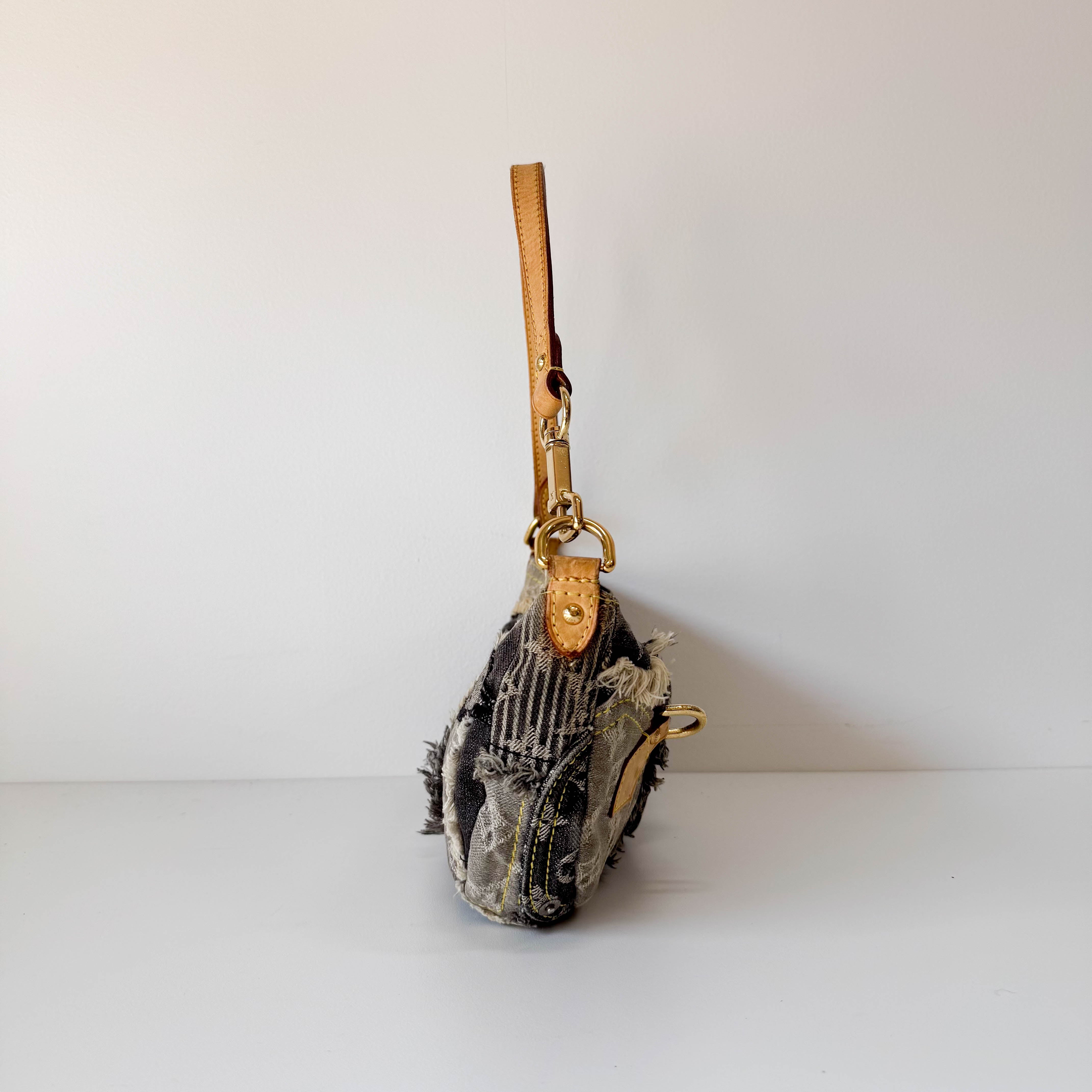 Monogram Denim Patchwork Pochette