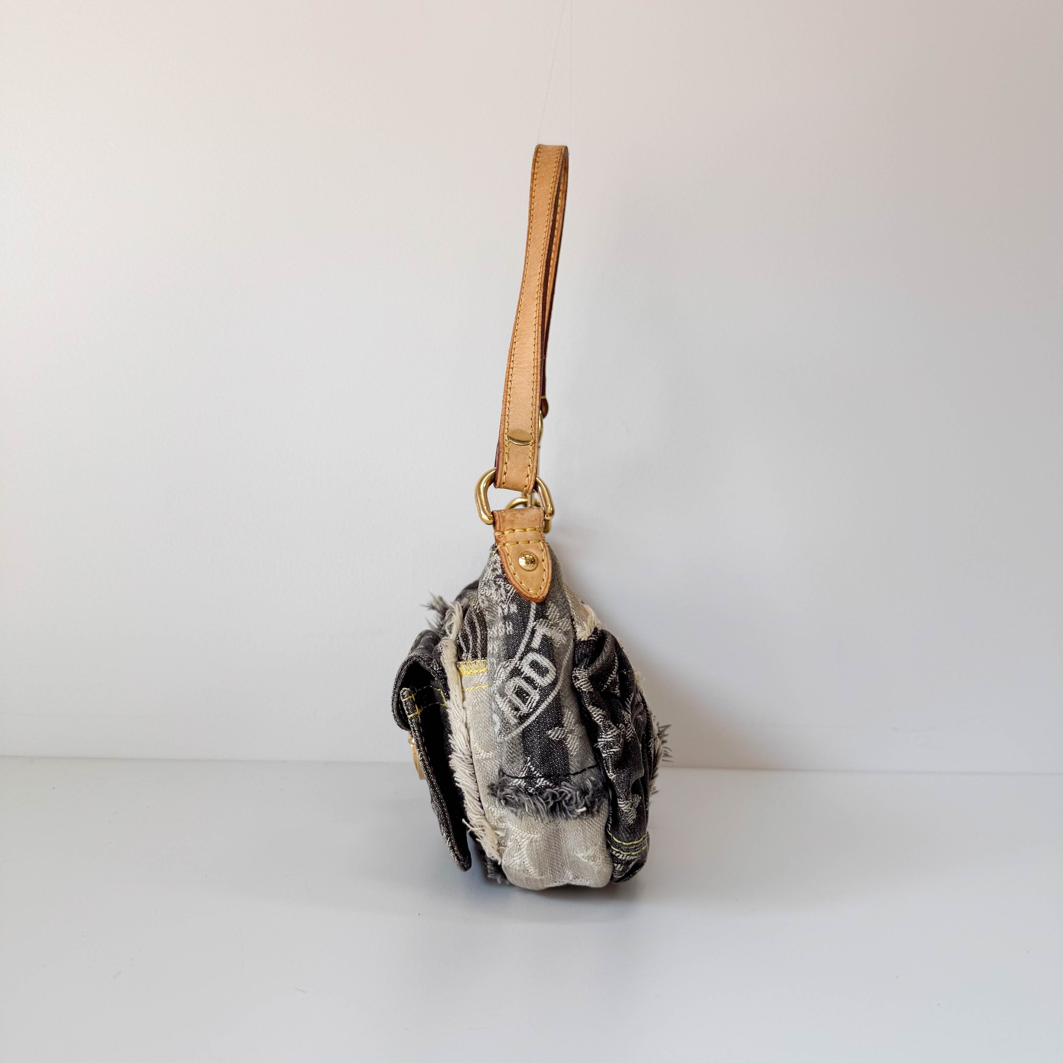 Monogram Denim Patchwork Pochette