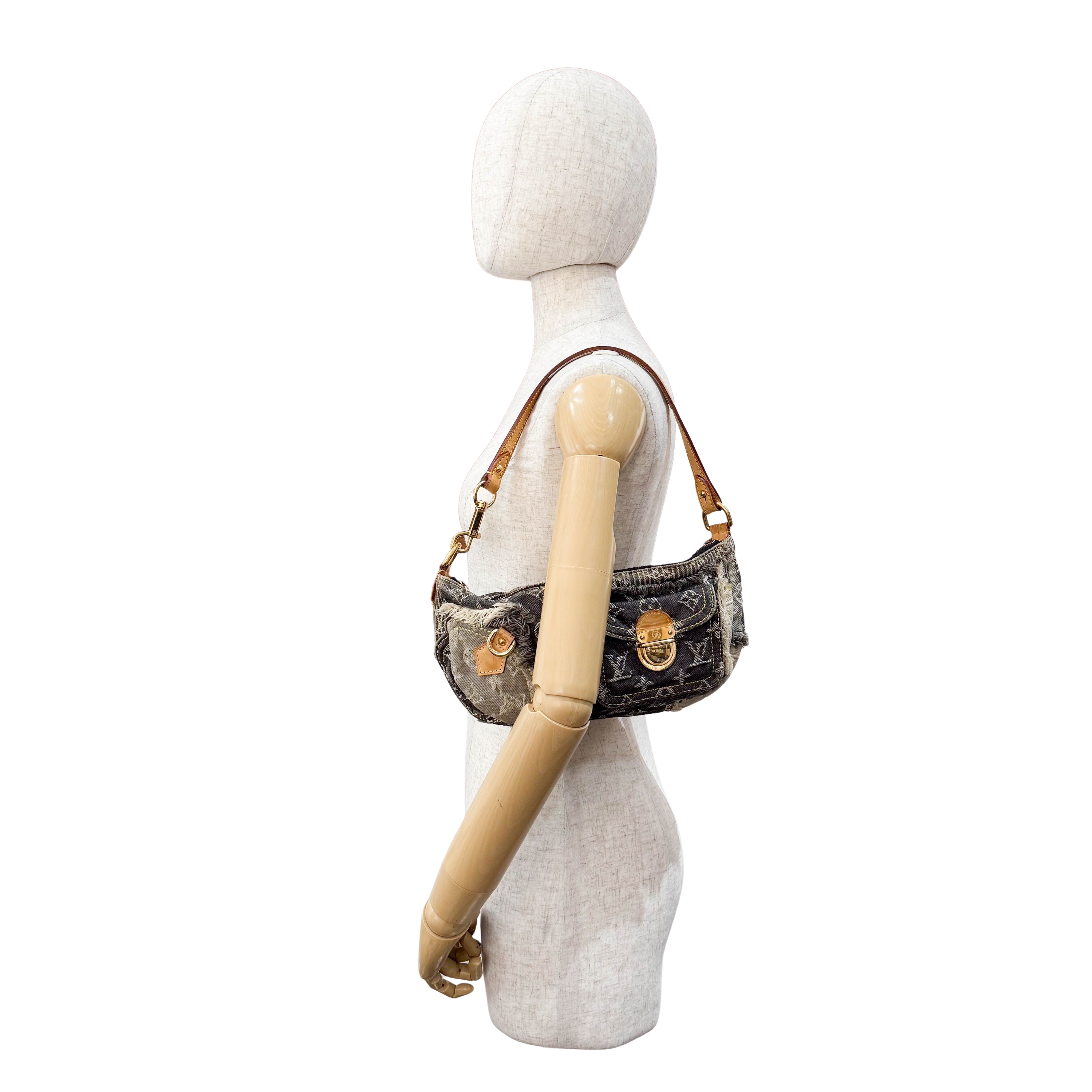 Monogram Denim Patchwork Pochette