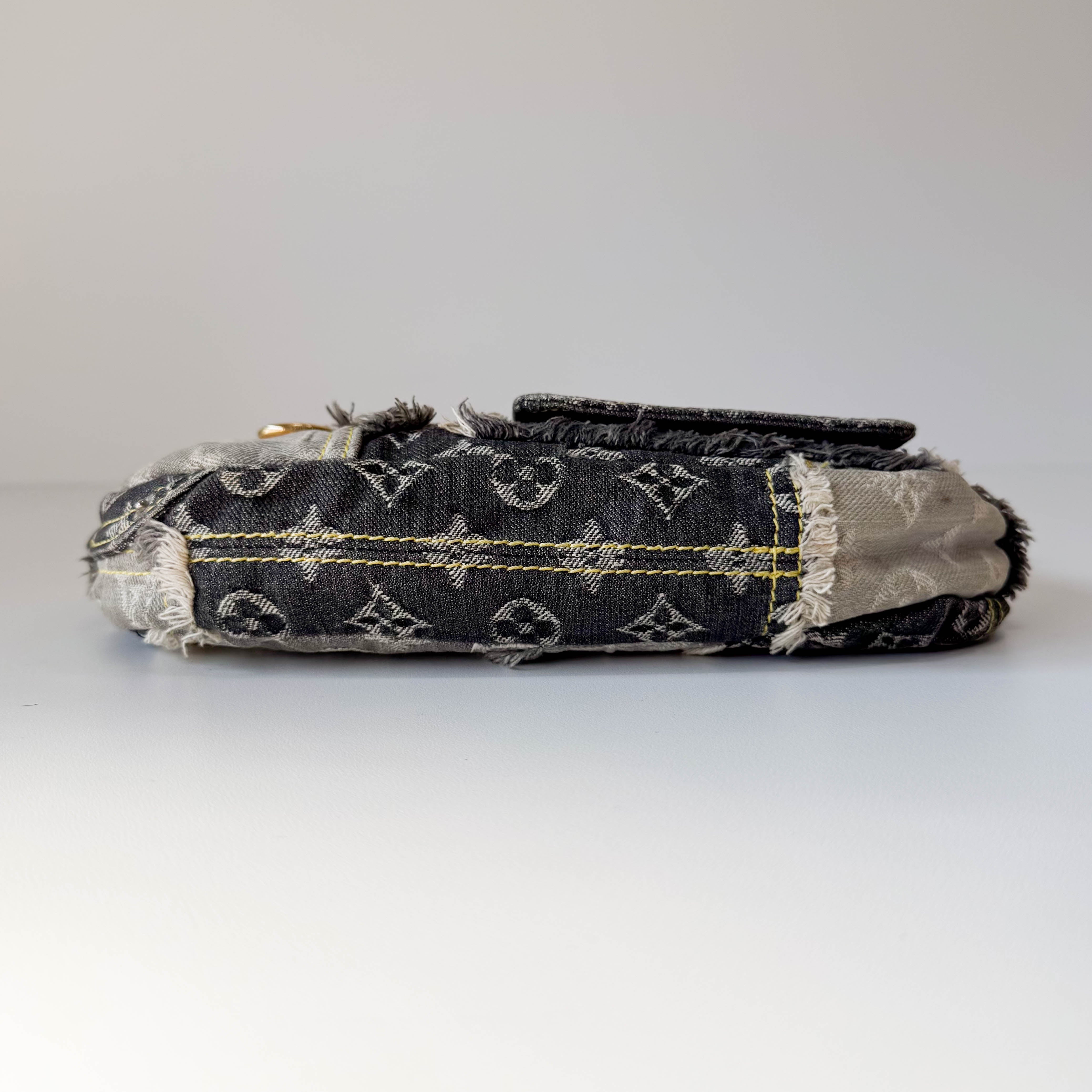 Monogram Denim Patchwork Pochette