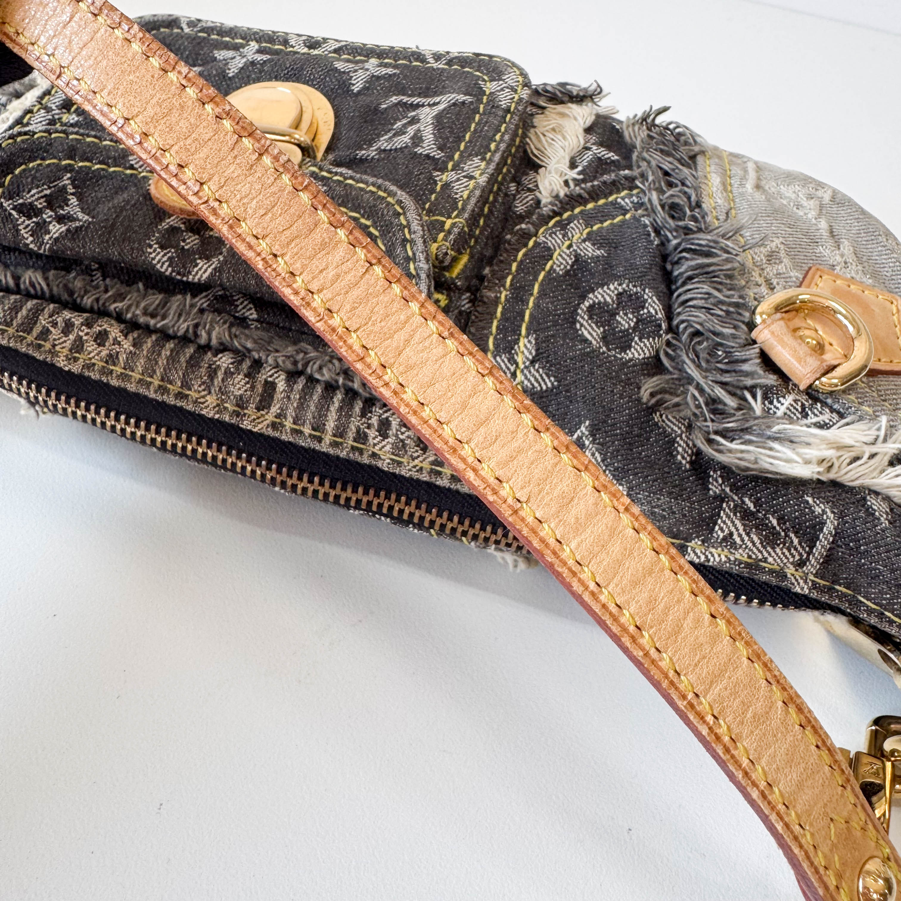 Monogram Denim Patchwork Pochette
