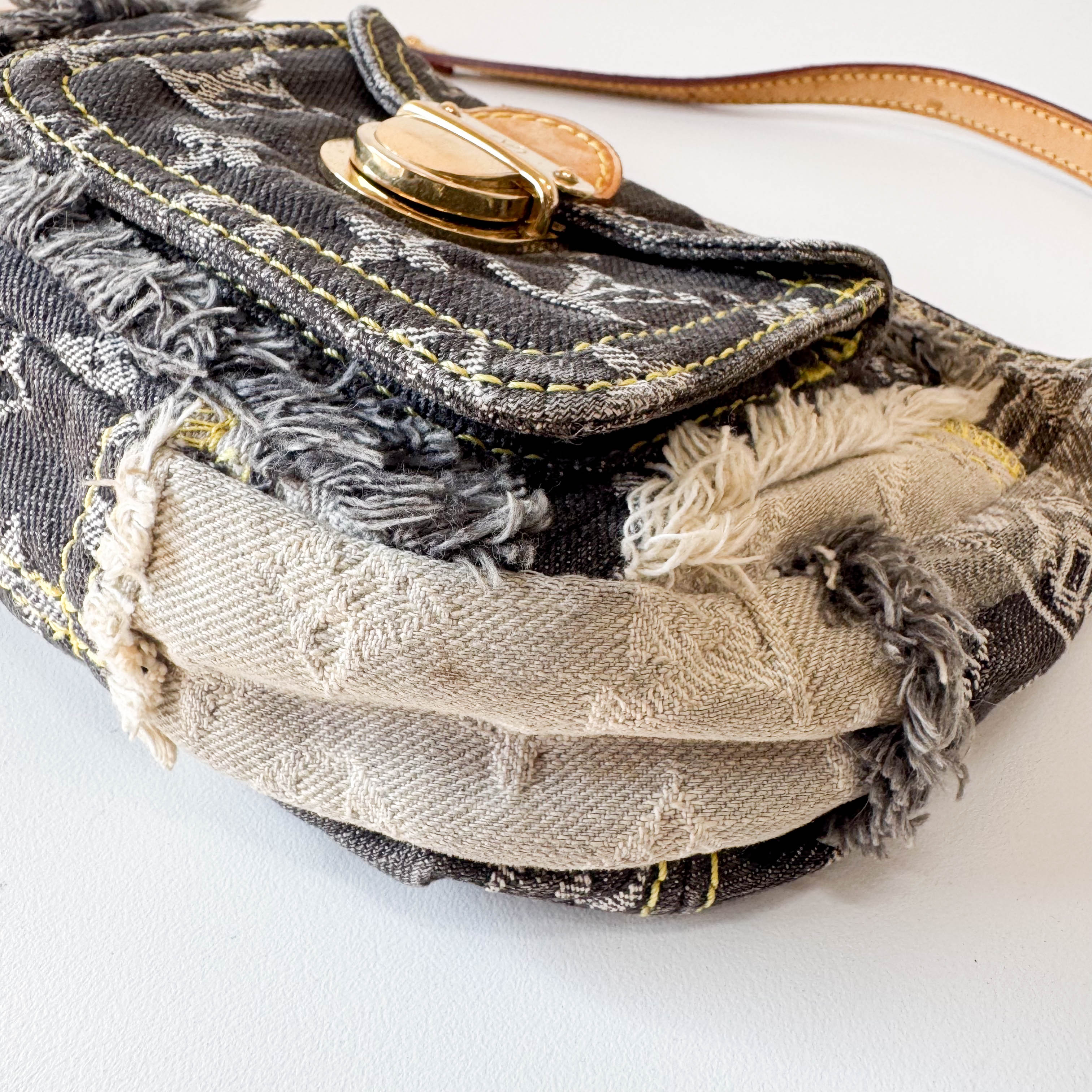 Monogram Denim Patchwork Pochette