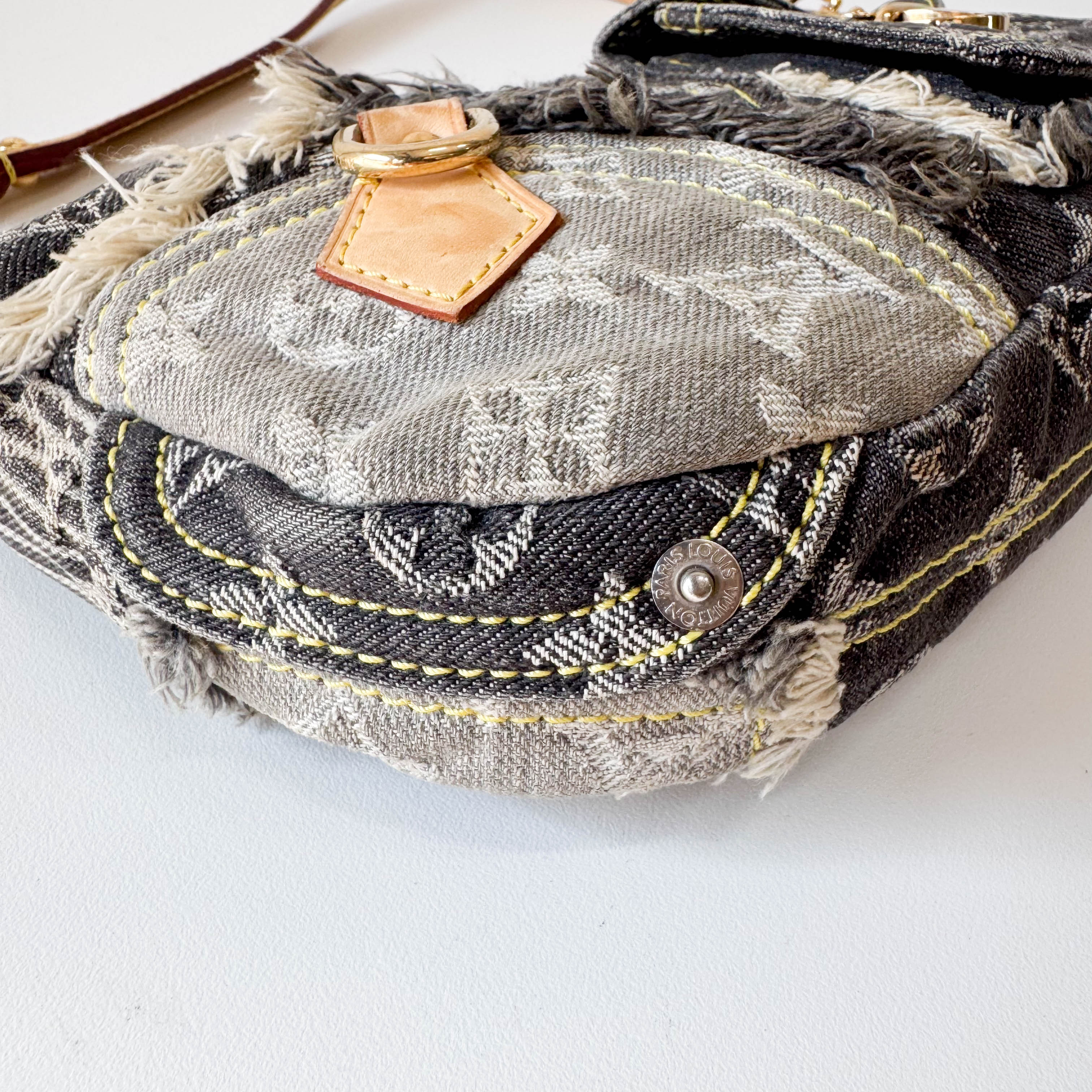 Monogram Denim Patchwork Pochette