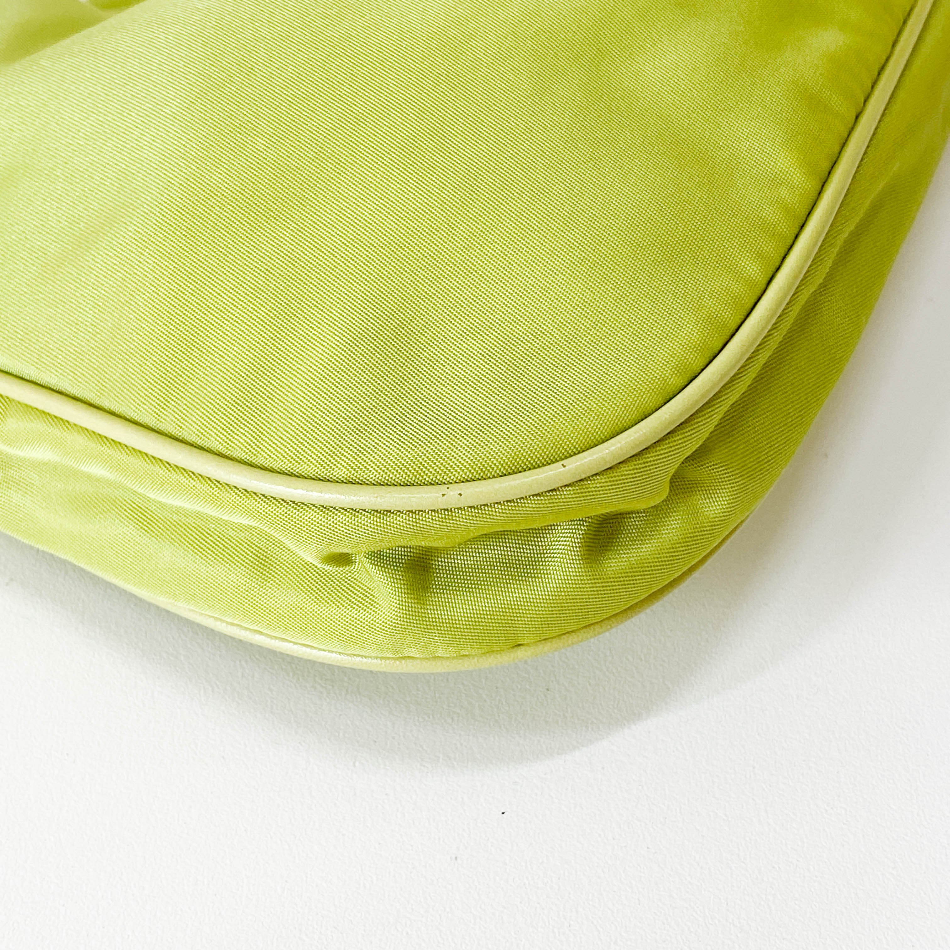 Small Green Nylon Shoulder Bag