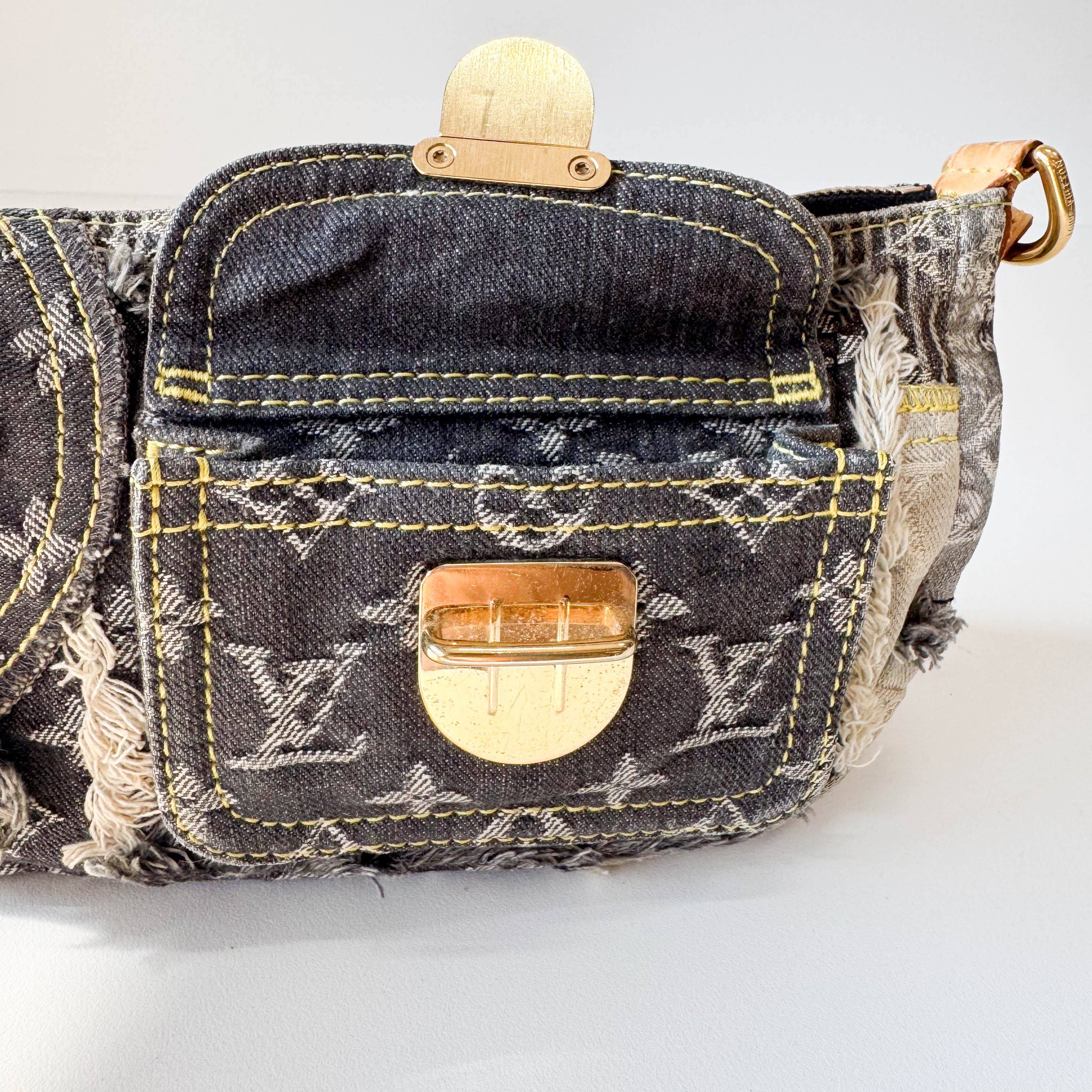 Monogram Denim Patchwork Pochette