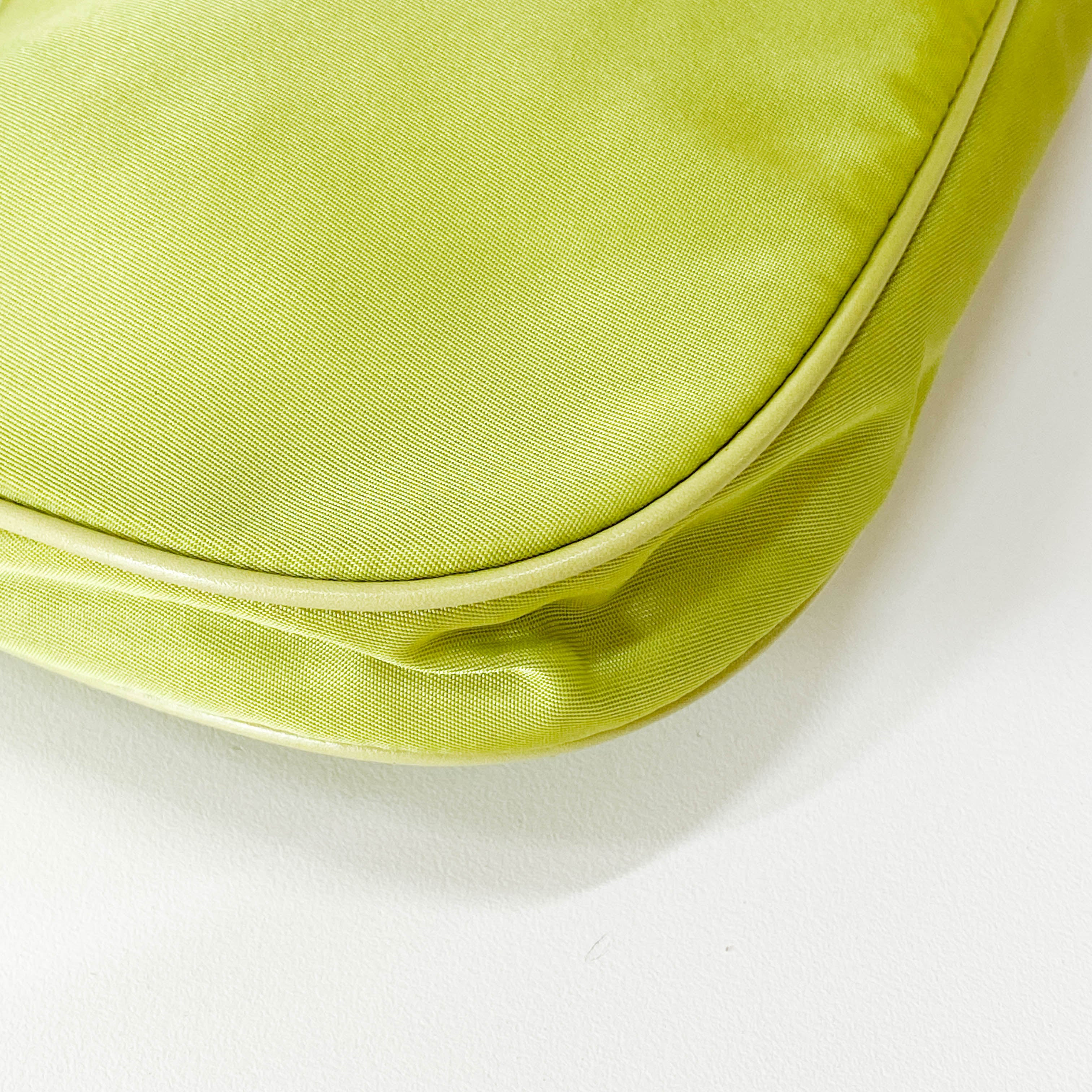 Small Green Nylon Shoulder Bag