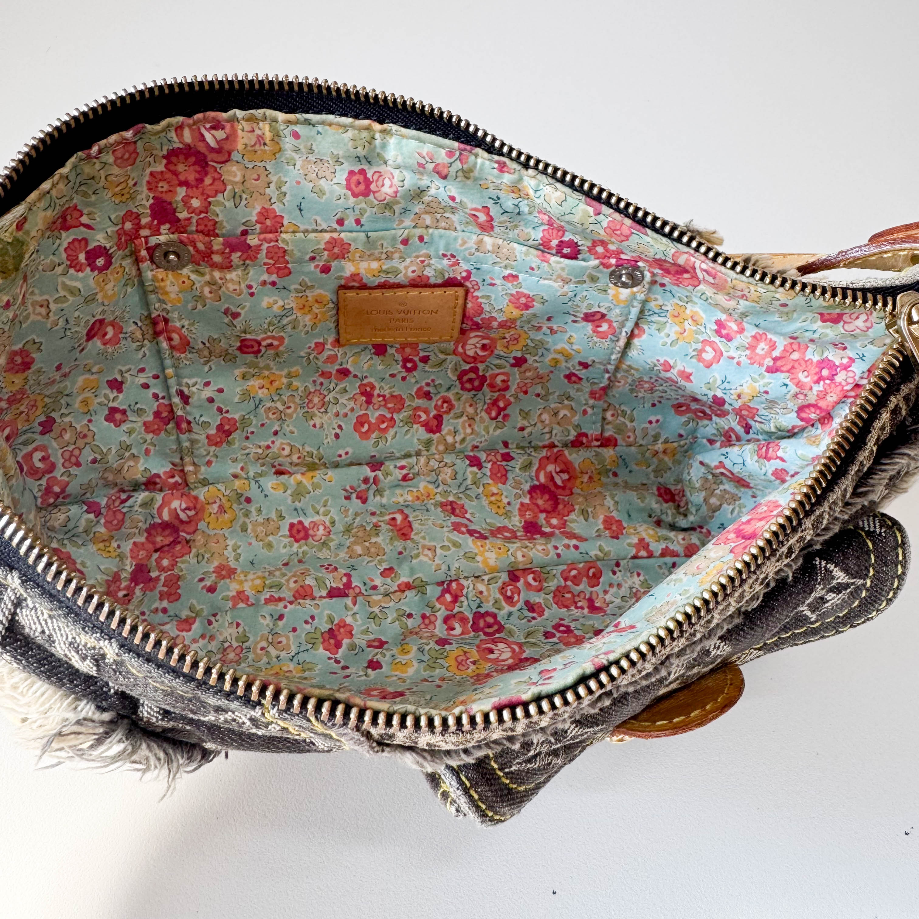 Monogram Denim Patchwork Pochette