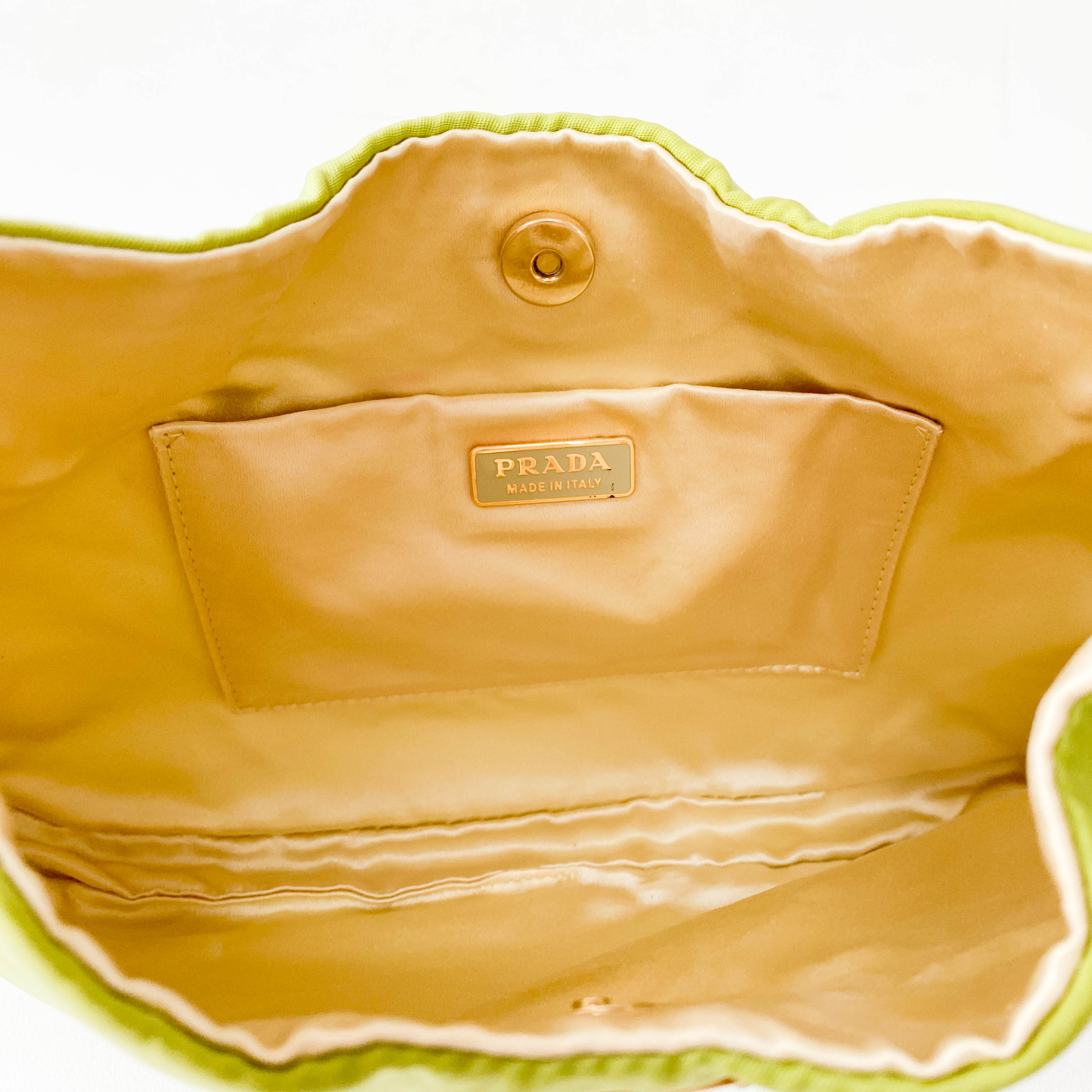 Small Green Nylon Shoulder Bag