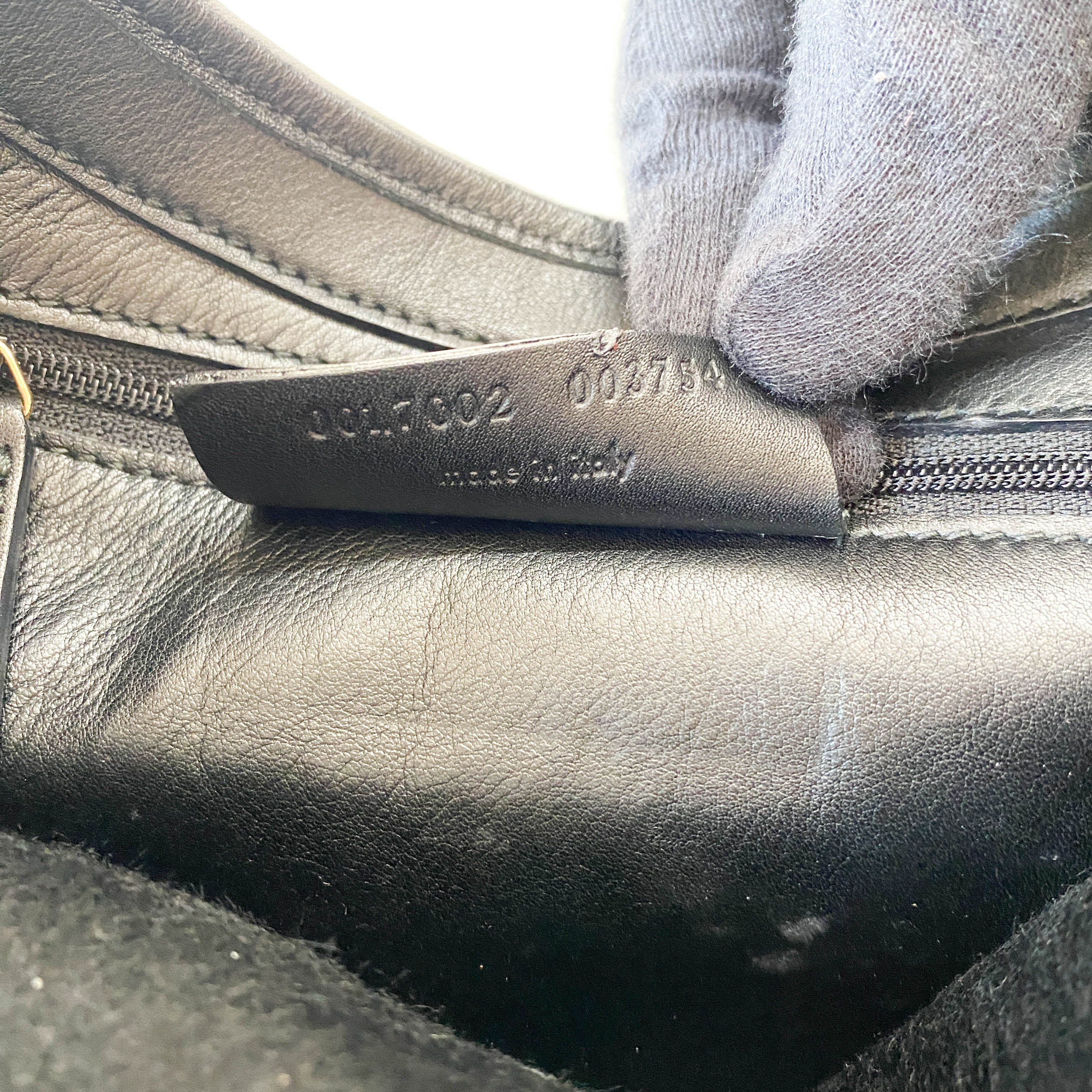 Archive YSL Black Cashmere Shoulder Bag