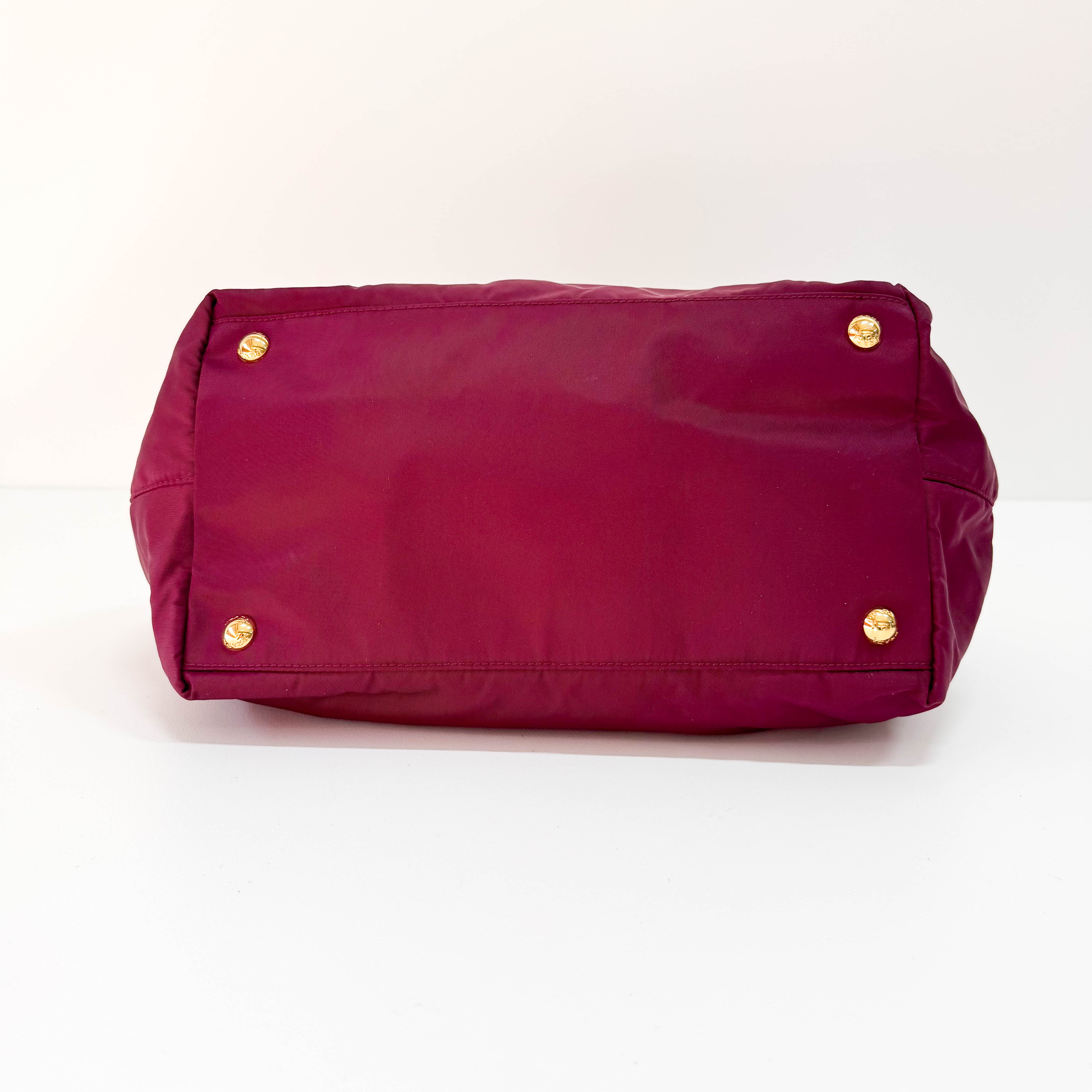 Burgundy Satin Handbag
