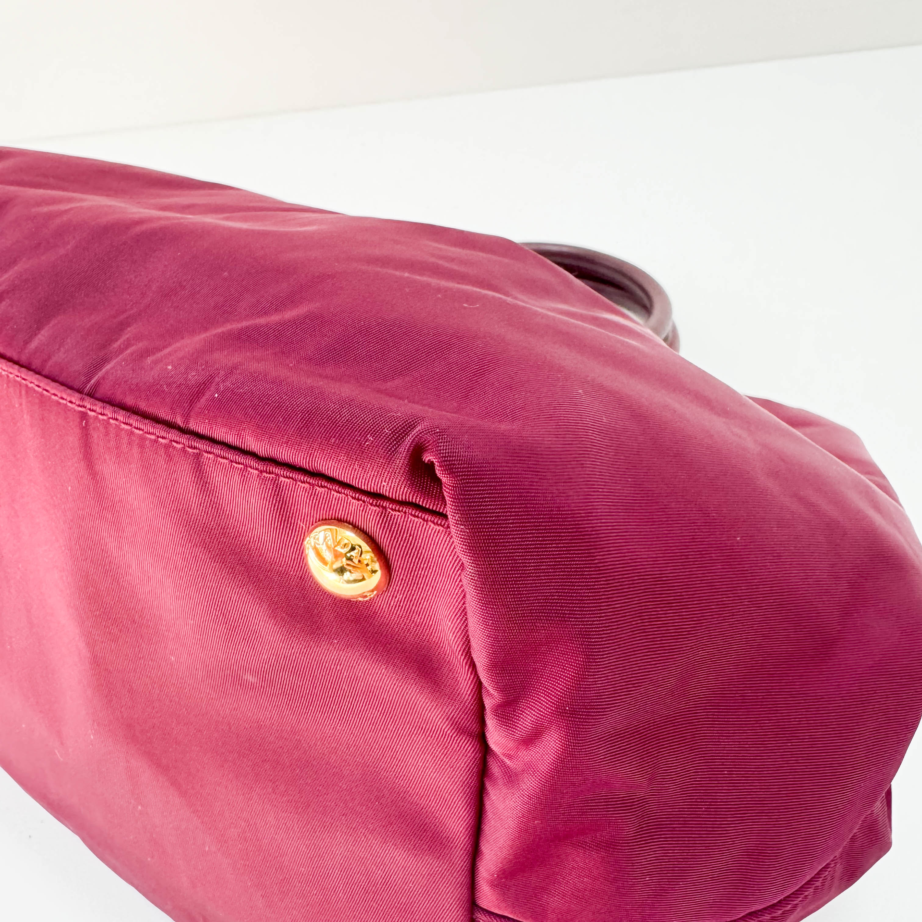 Burgundy Satin Handbag