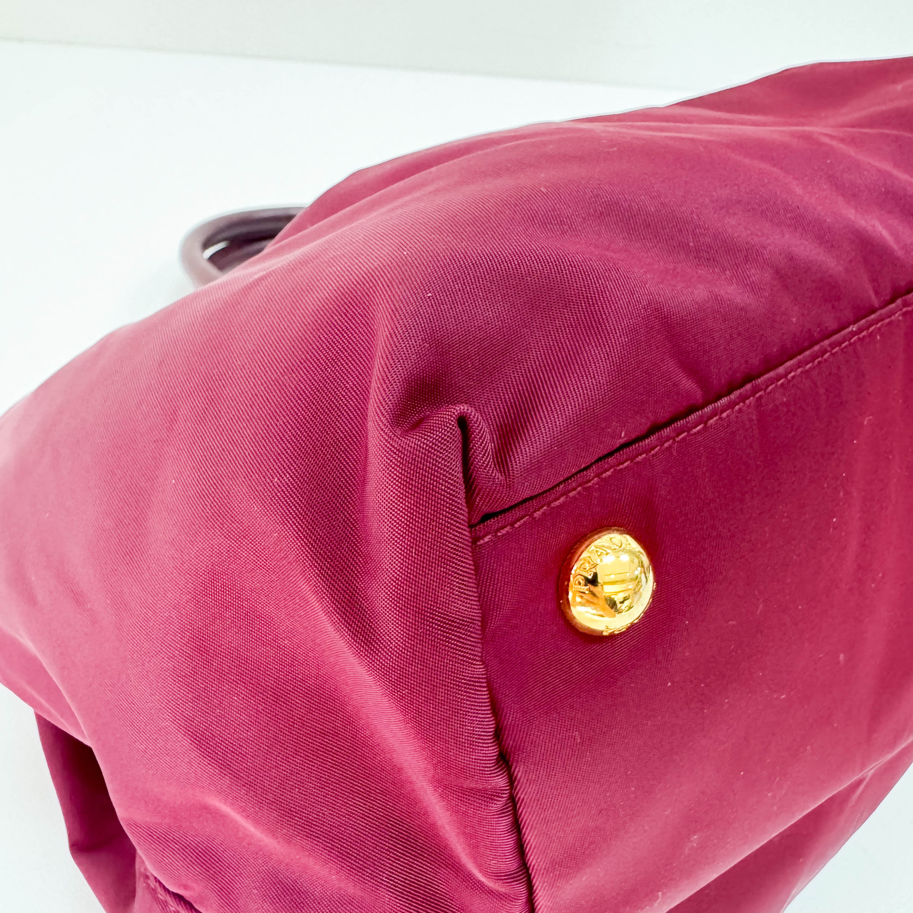 Burgundy Satin Handbag