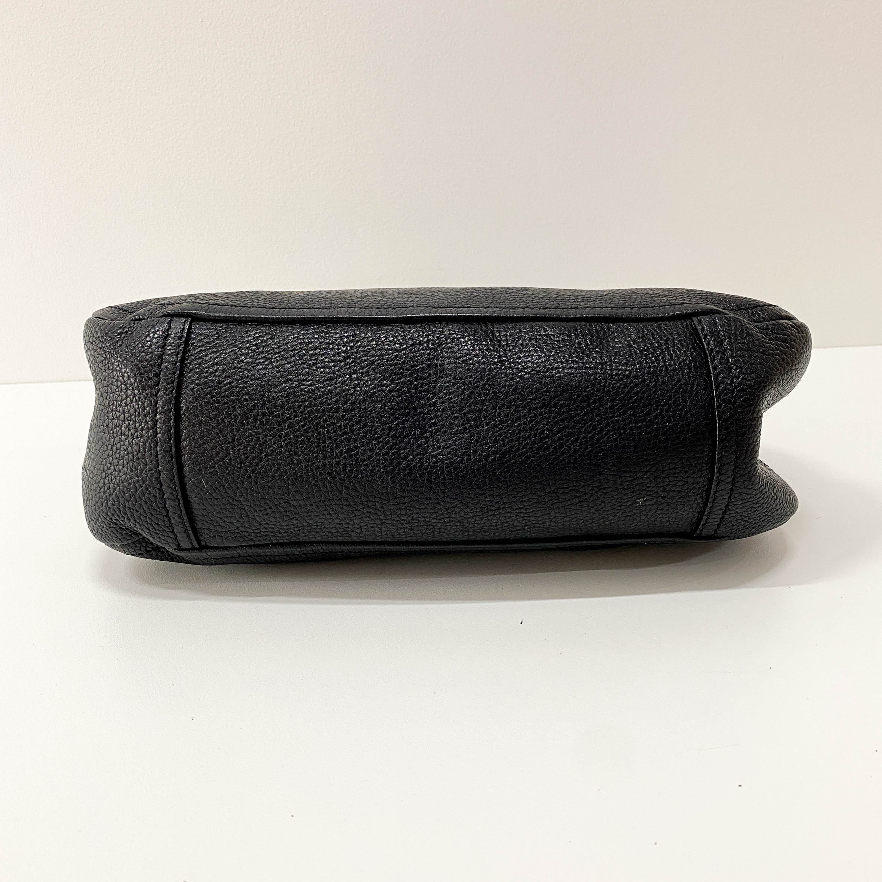 Leather Black Hobo Shoulder Bag