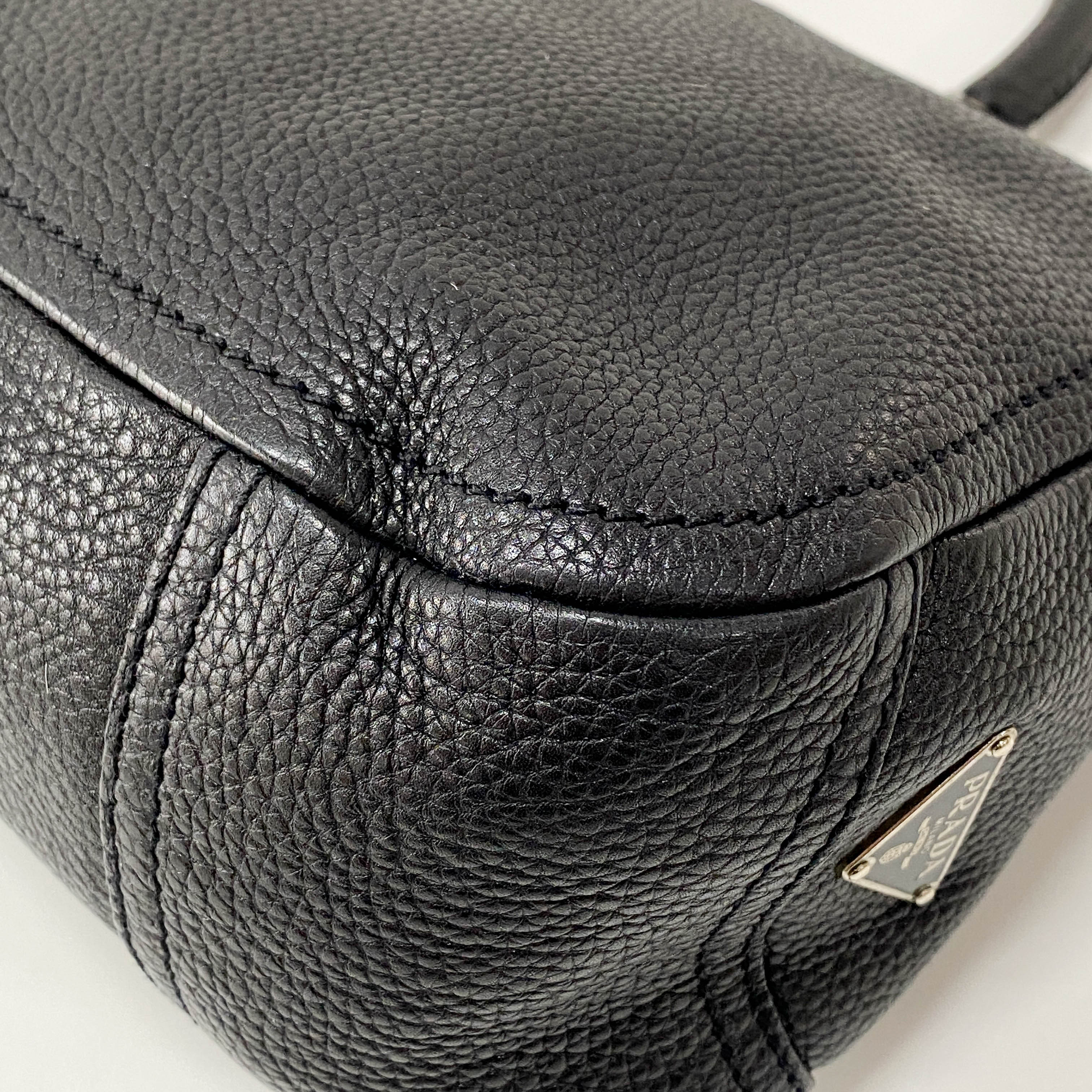 Leather Black Hobo Shoulder Bag