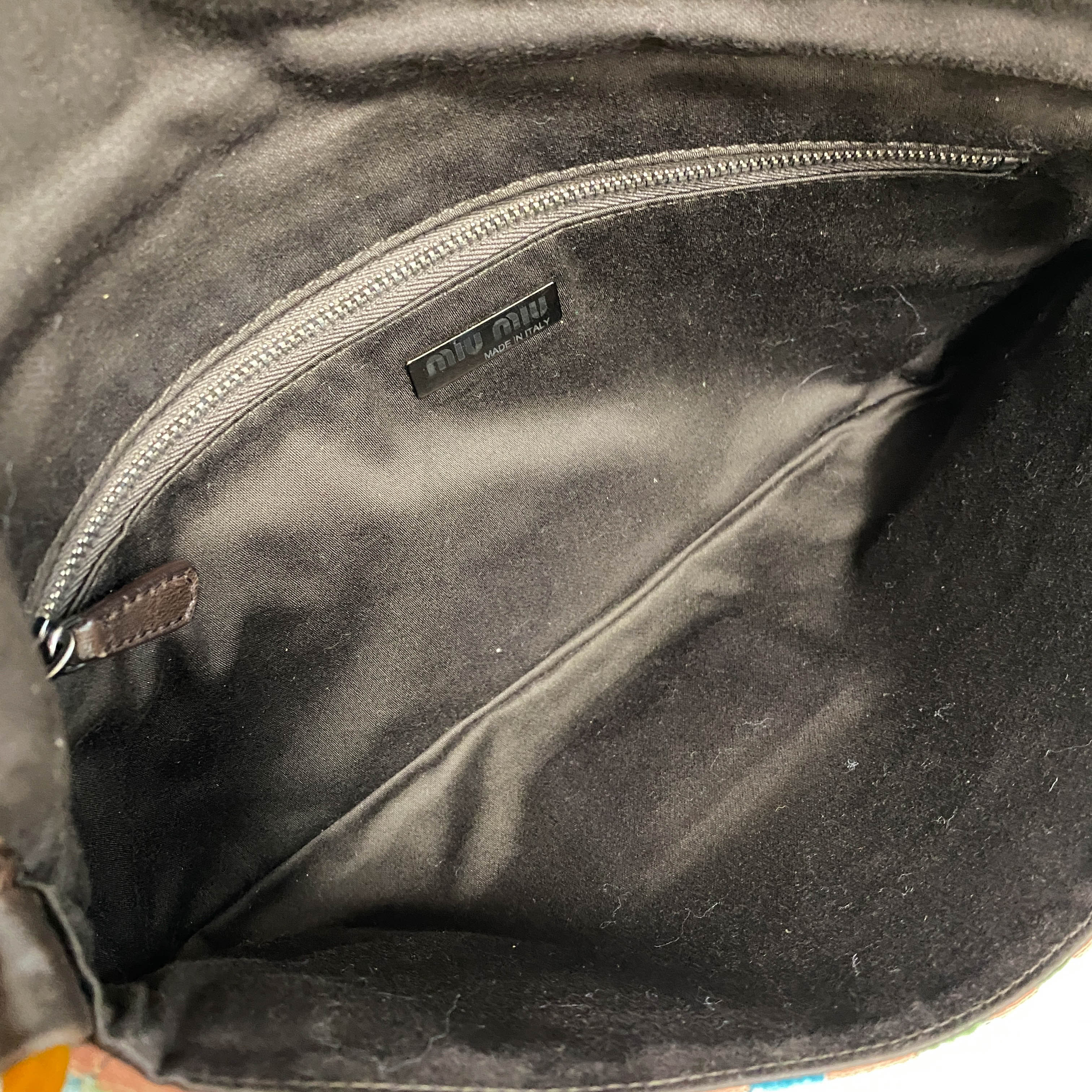 Horizontal Velvet Chain Bag